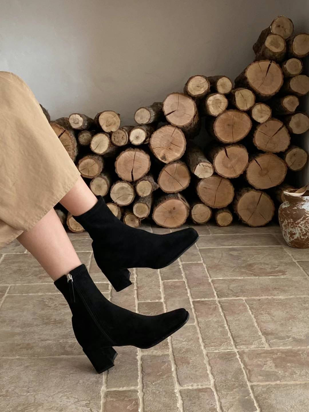 Nice Suede Socks Boots