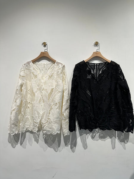 Lace Die Cut Shirt