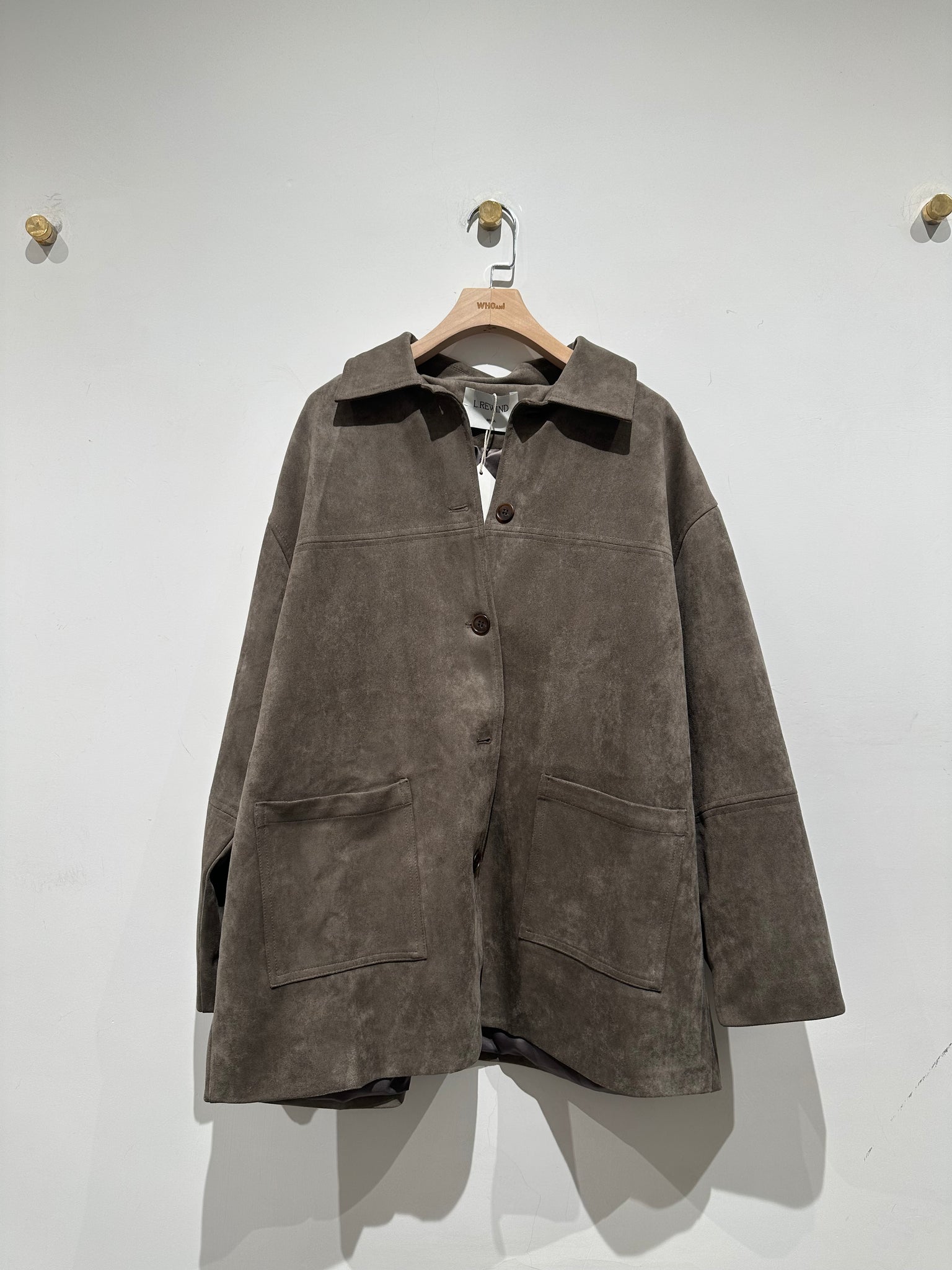 Button Suede Jacket  (8-10Oct超抵價$698, 之後批發價$798)