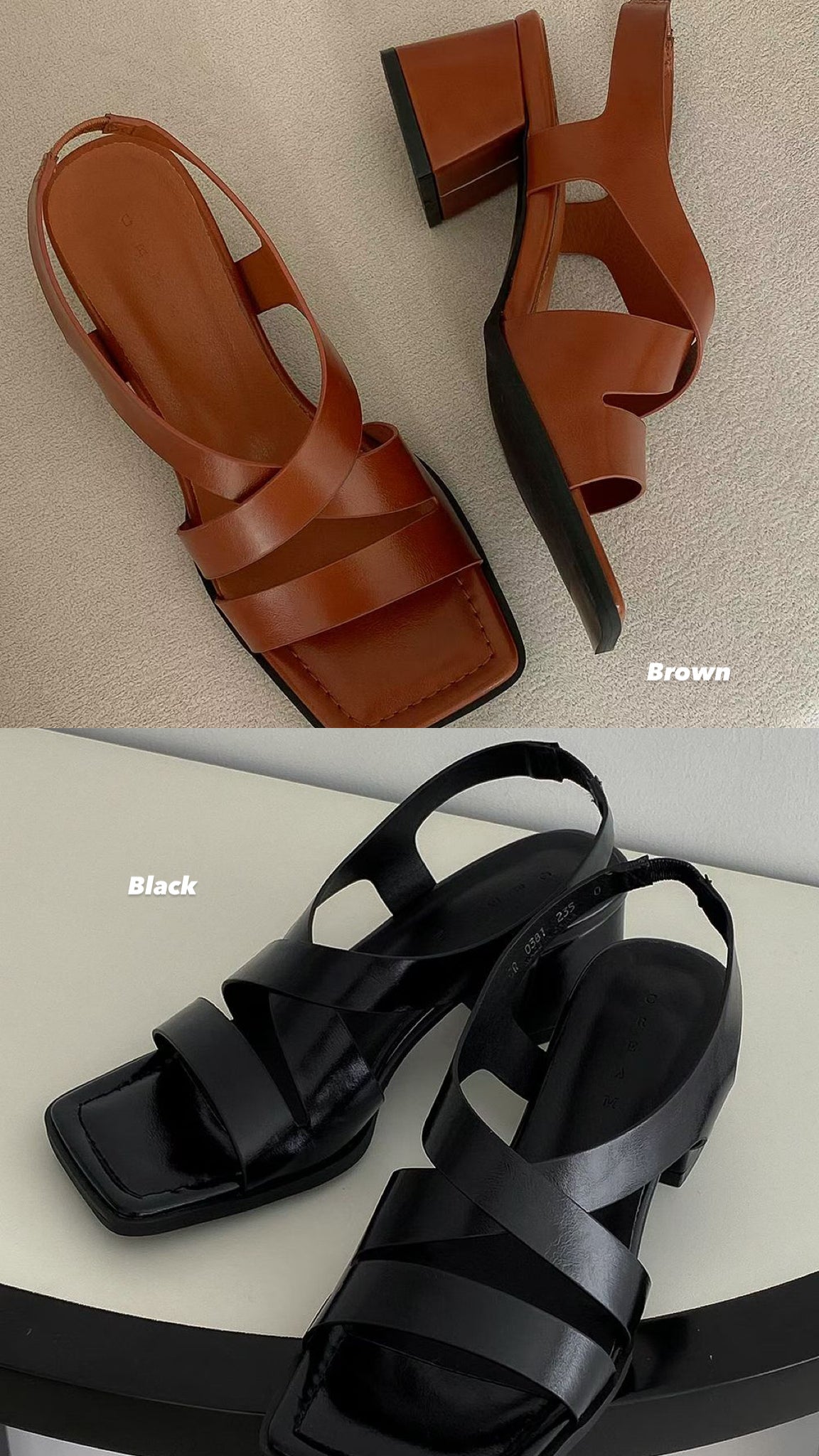 Cross Heels Sandal (限時超抵快閃價$398至今晚23:59, 18-20Jun 超抵價$428, 之後批發價$468)
