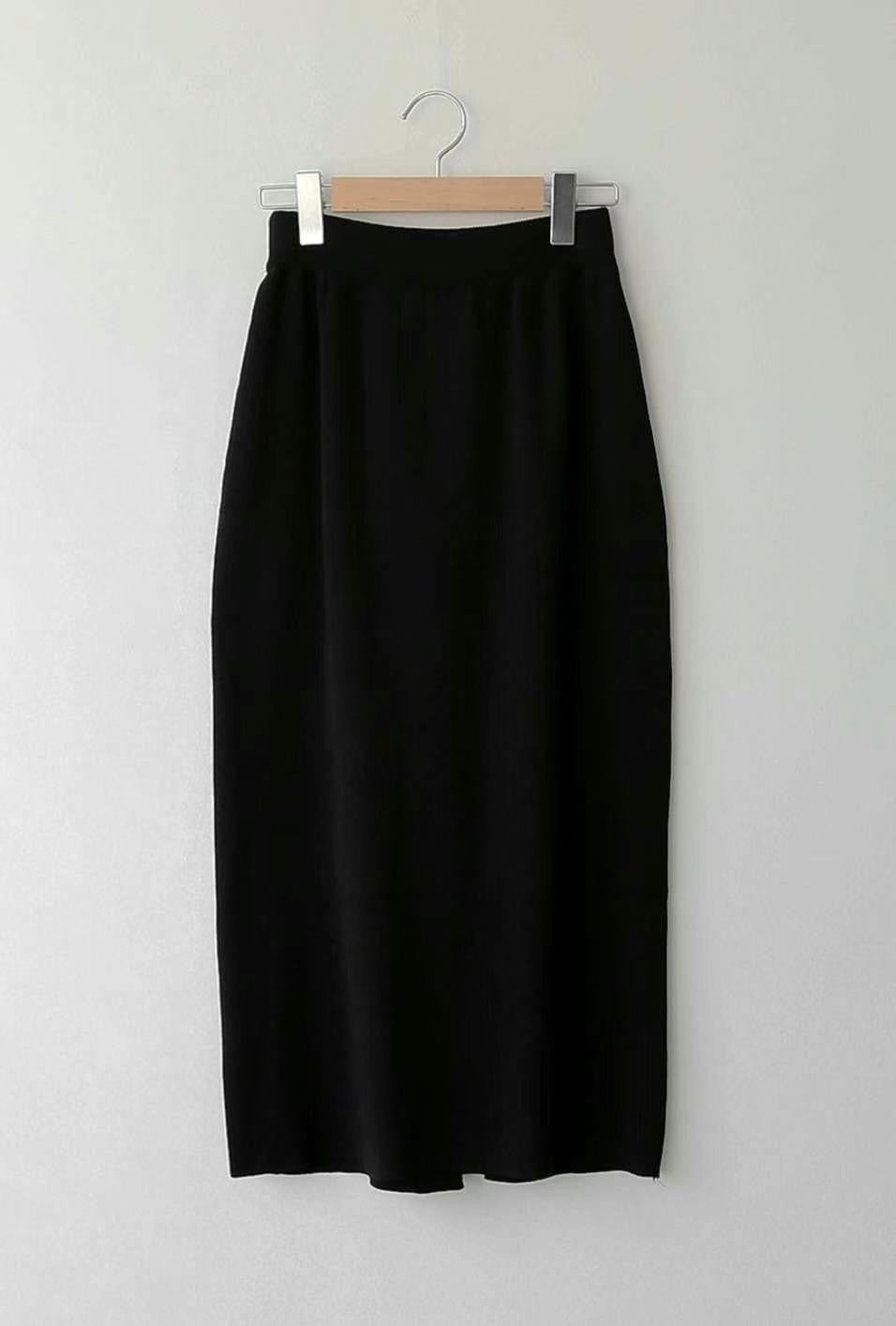 WS2023NOV324 (Skirt Set - Black)