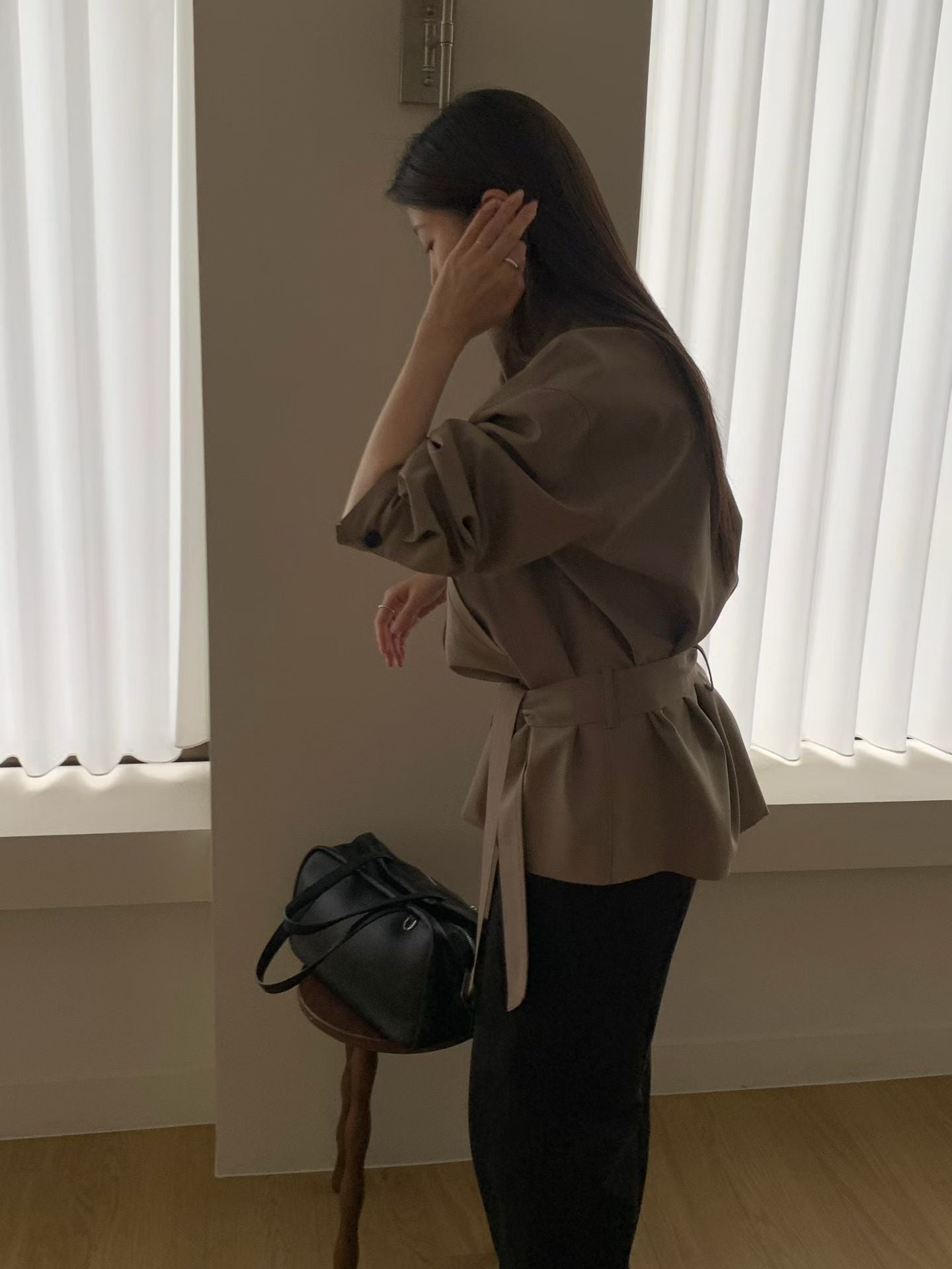 Deluxe High Neck Button Mid Trench Coat (9-11Sep超抵價$1188, 之後批發價$1288)