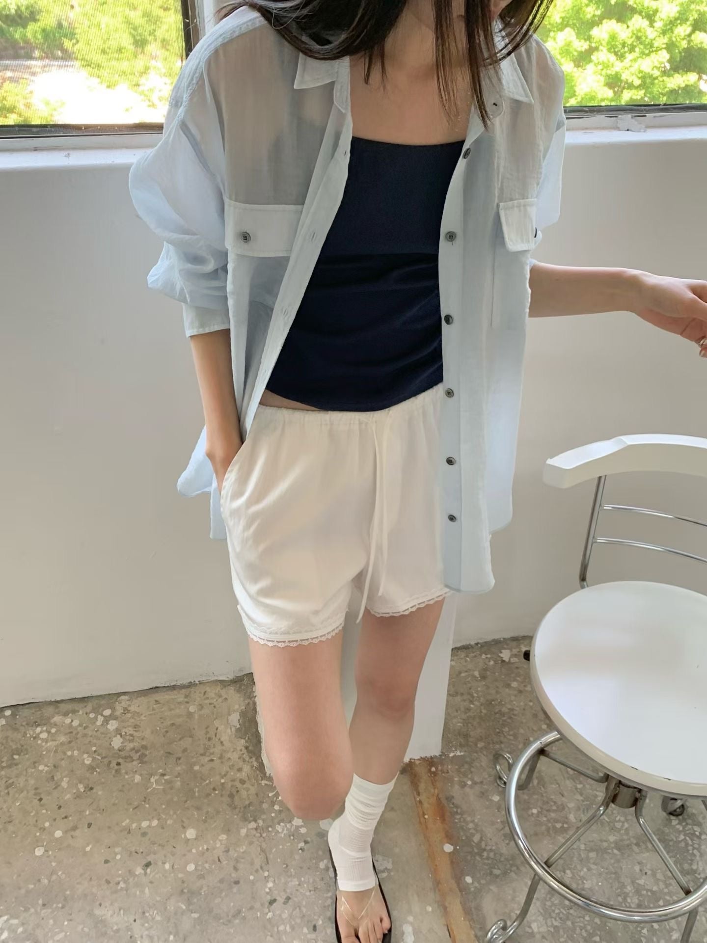 Baby Blue Thin Shirt (31Jul-2Aug 超抵價$598, 之後批發價$668)