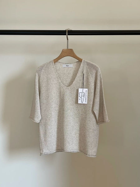 Wholegarment V Neck Knit Top