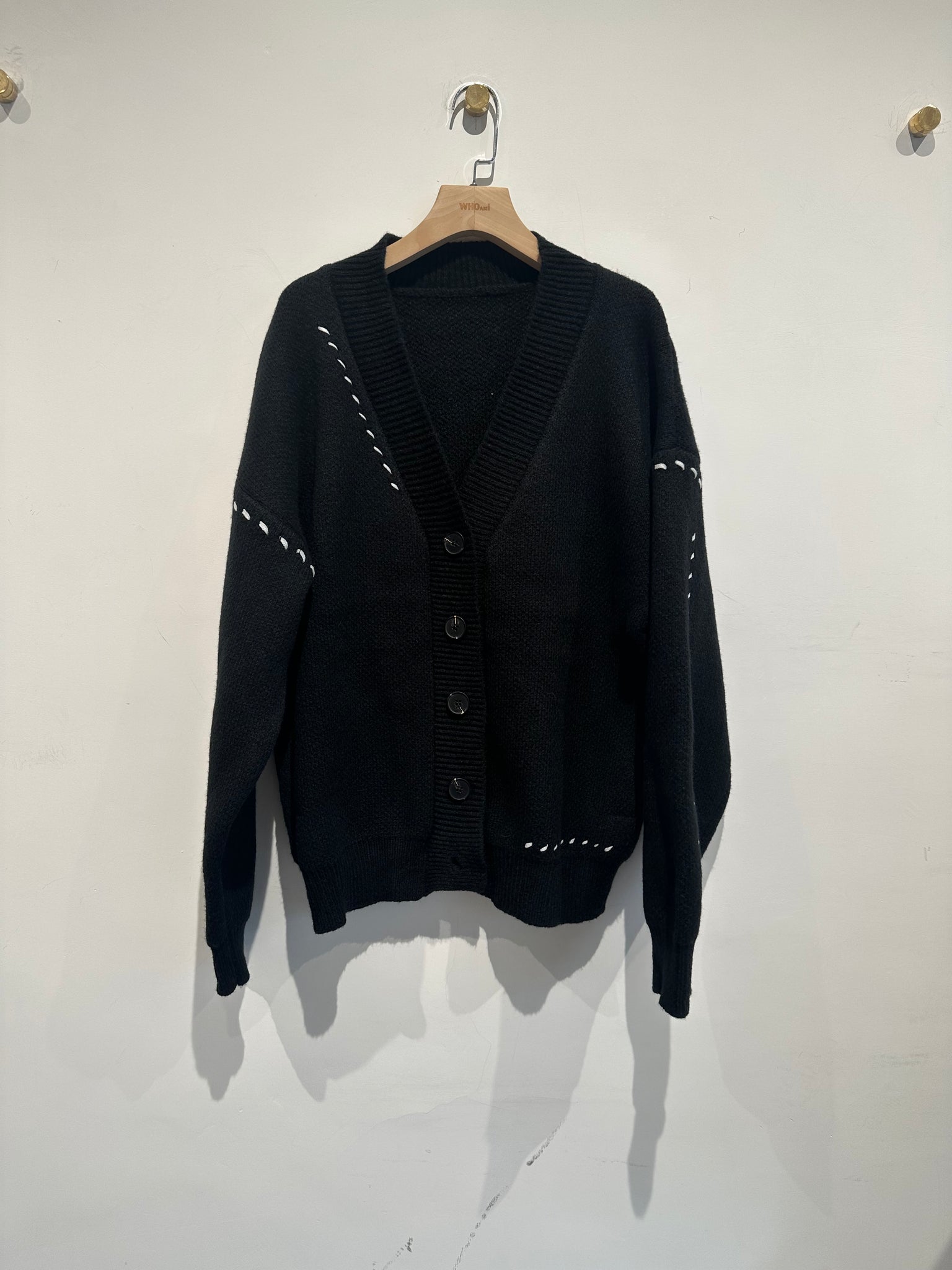 Stitched Oversize Cardigan