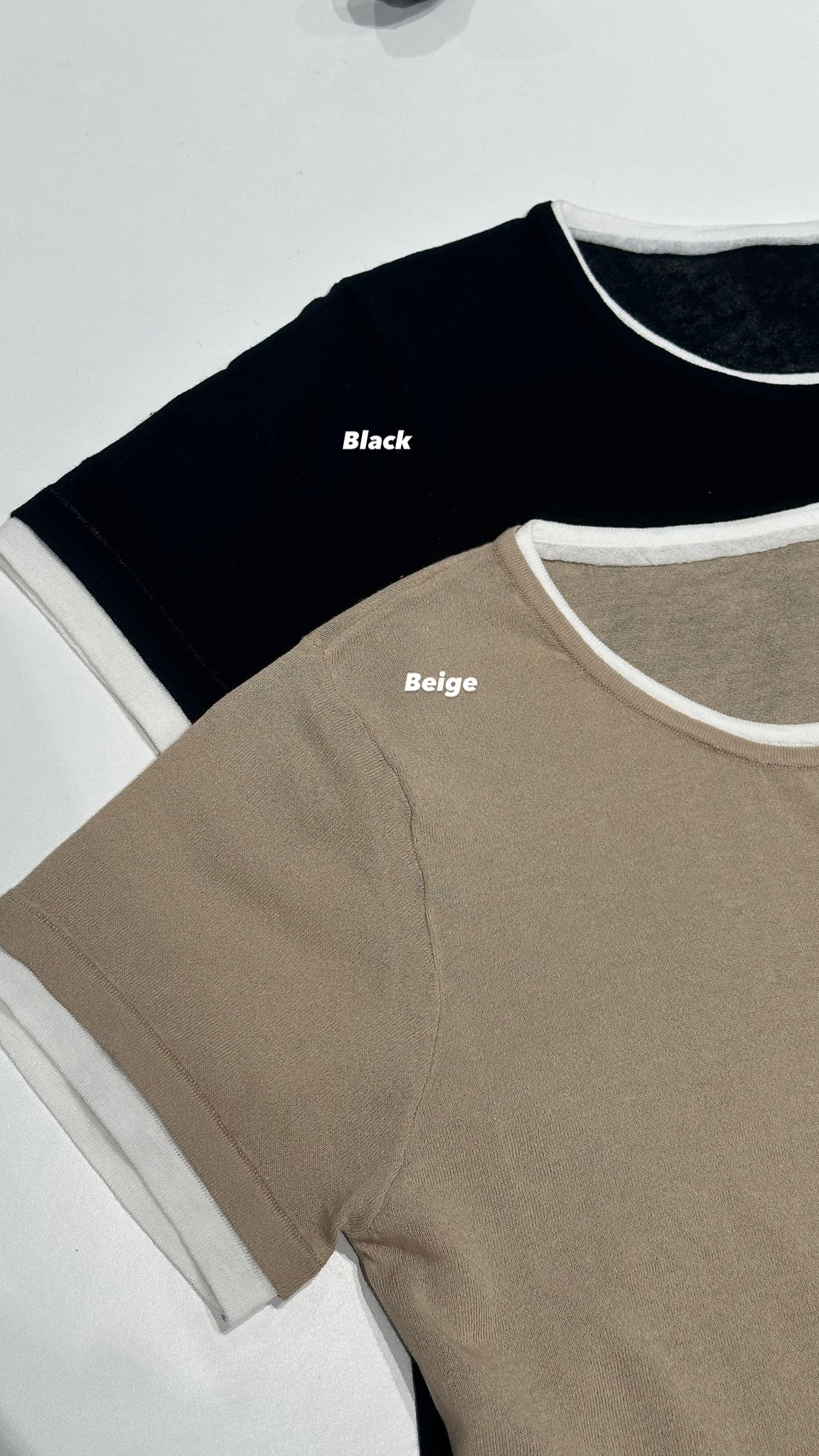 Cool Two Tone Knit Top (5-6Jun 超抵價$268, 之後批發價$298)