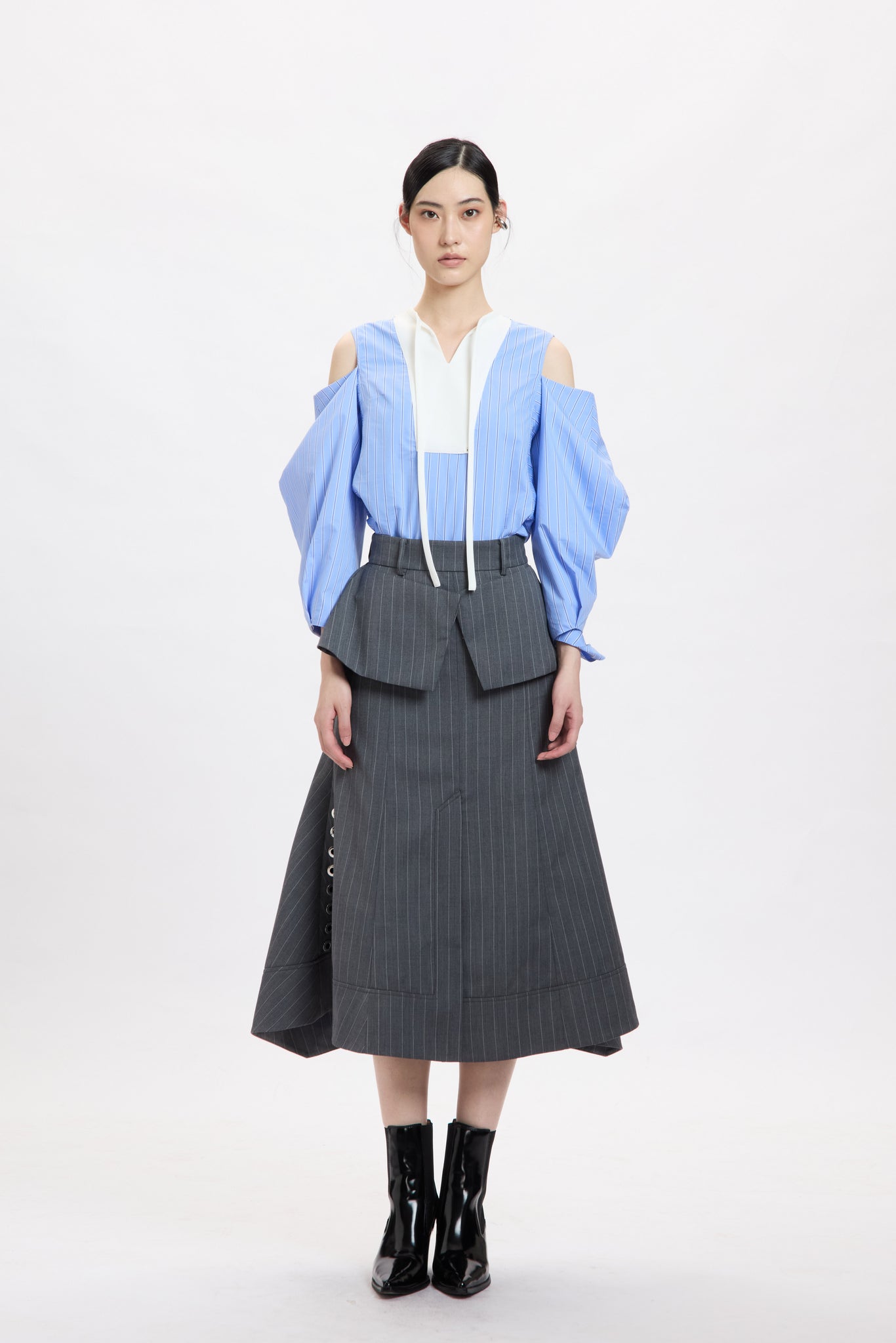 Peplum Suiting Skirt