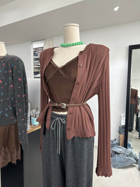 Deluxe Texture Ribbed Cardigan (10-12Sep超抵價$598, 之後批發價$698)