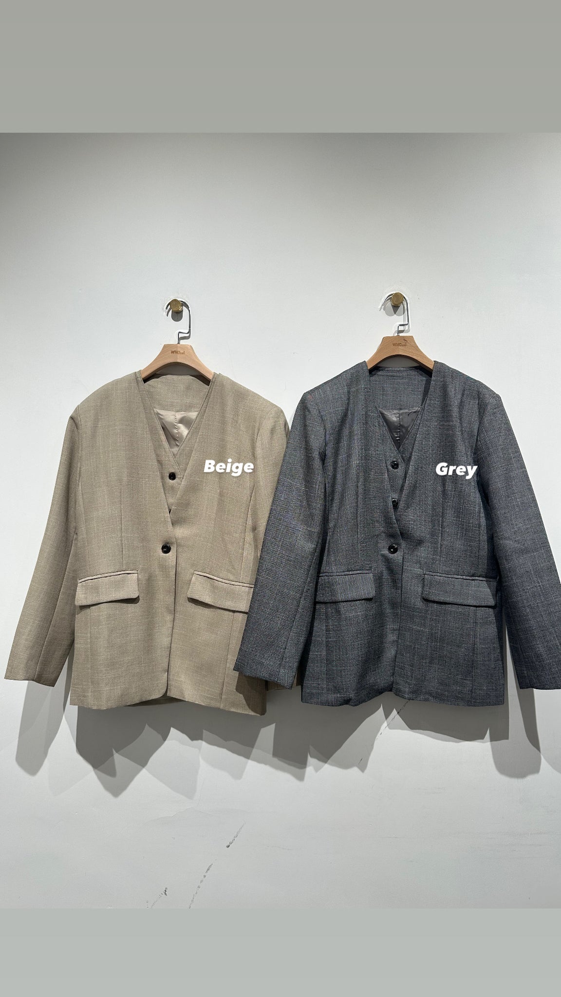 Collarless Blazer & Tailor Vest Set (3-5Sep 超抵價$798, 之後批發價$898)