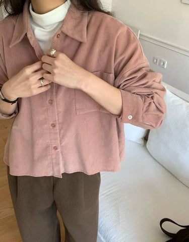 Corduroy Cropped Shirt (11-13Dec $298, 之後批發價$328）