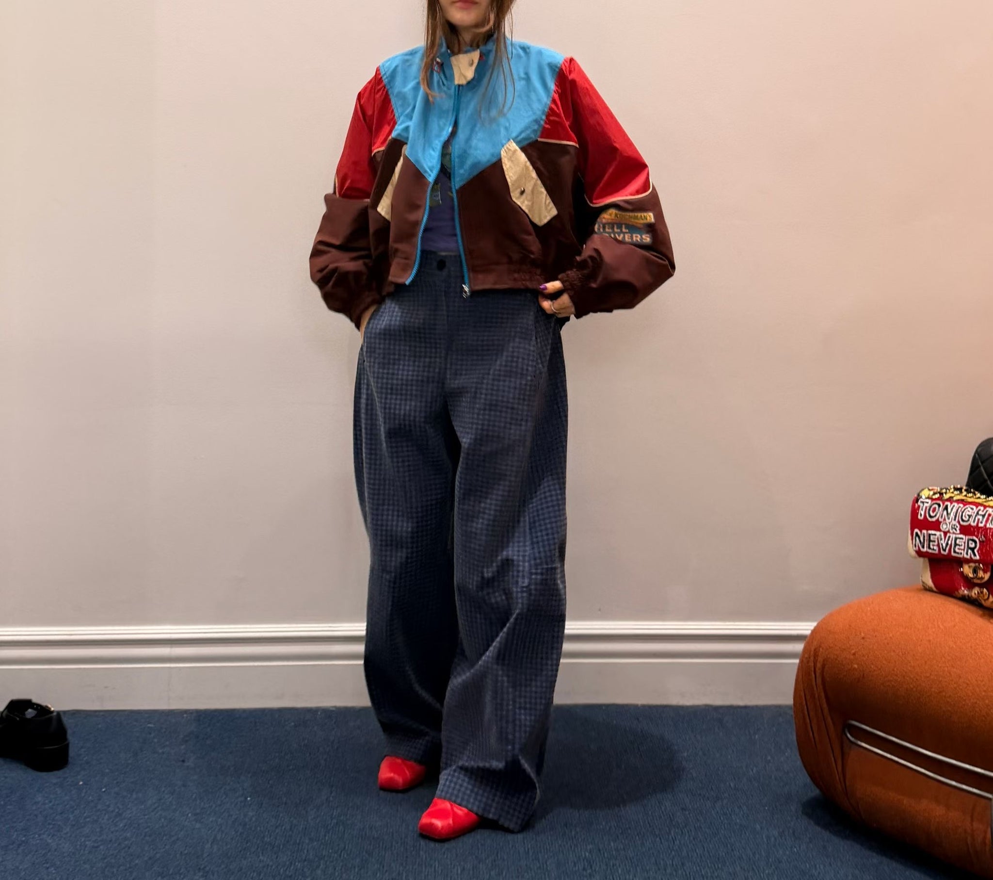 Mixed Colour Cool Parka Jacket