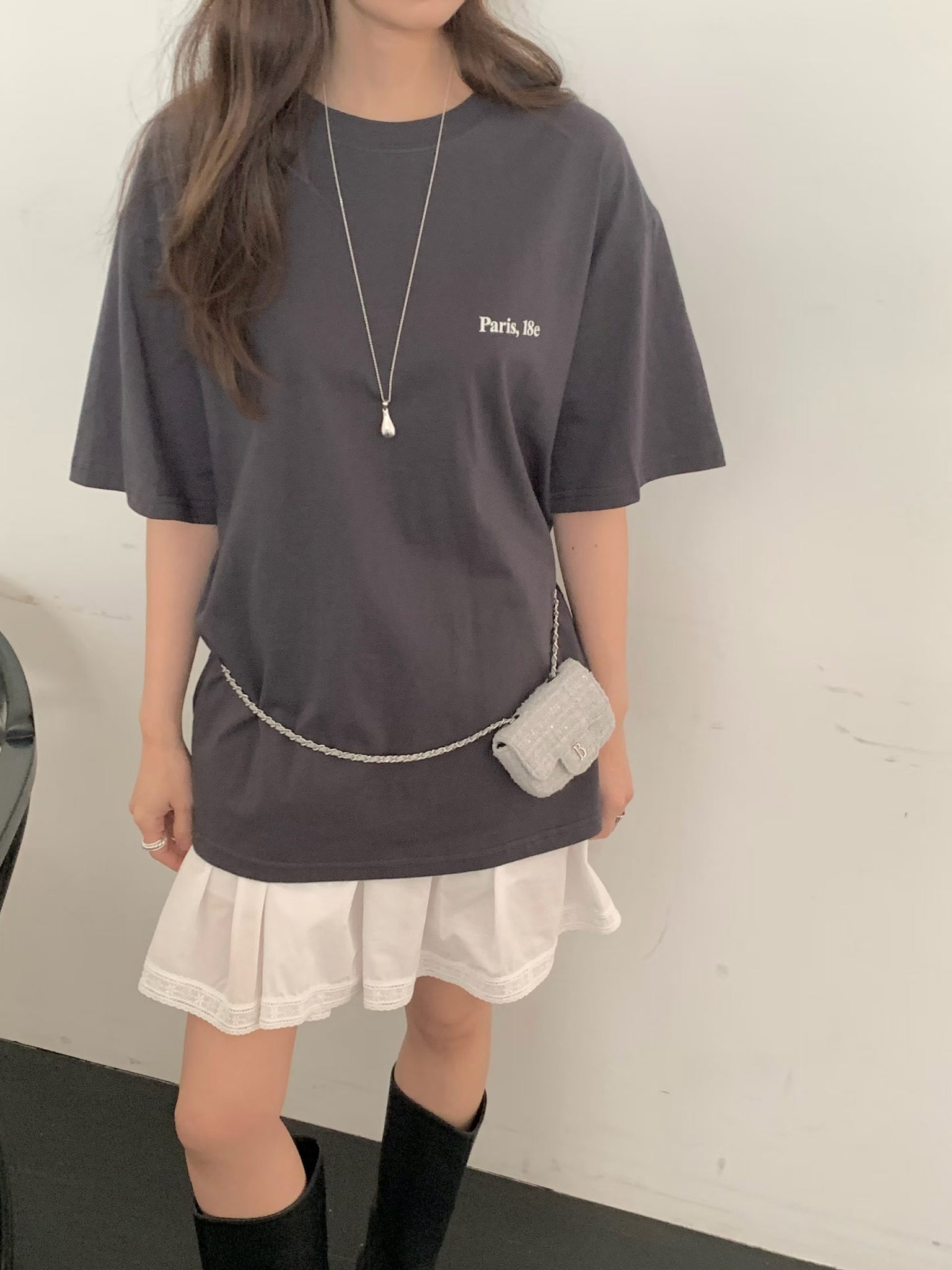 Paris Back Message Oversize Tee (18-20Jul 超抵價$268, 之後批發價$298)
