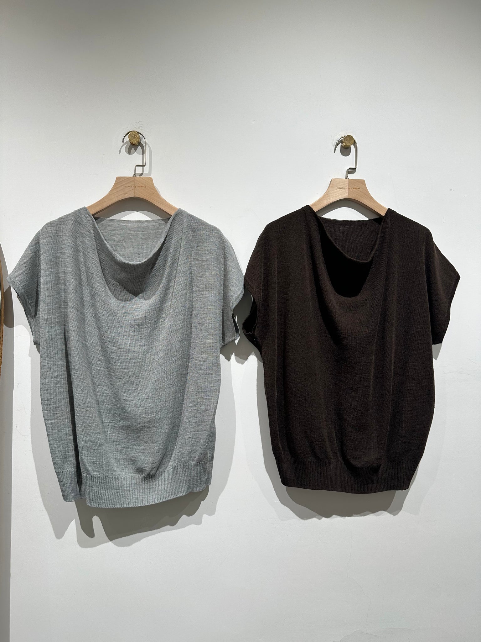 Origami Collar Knit Top