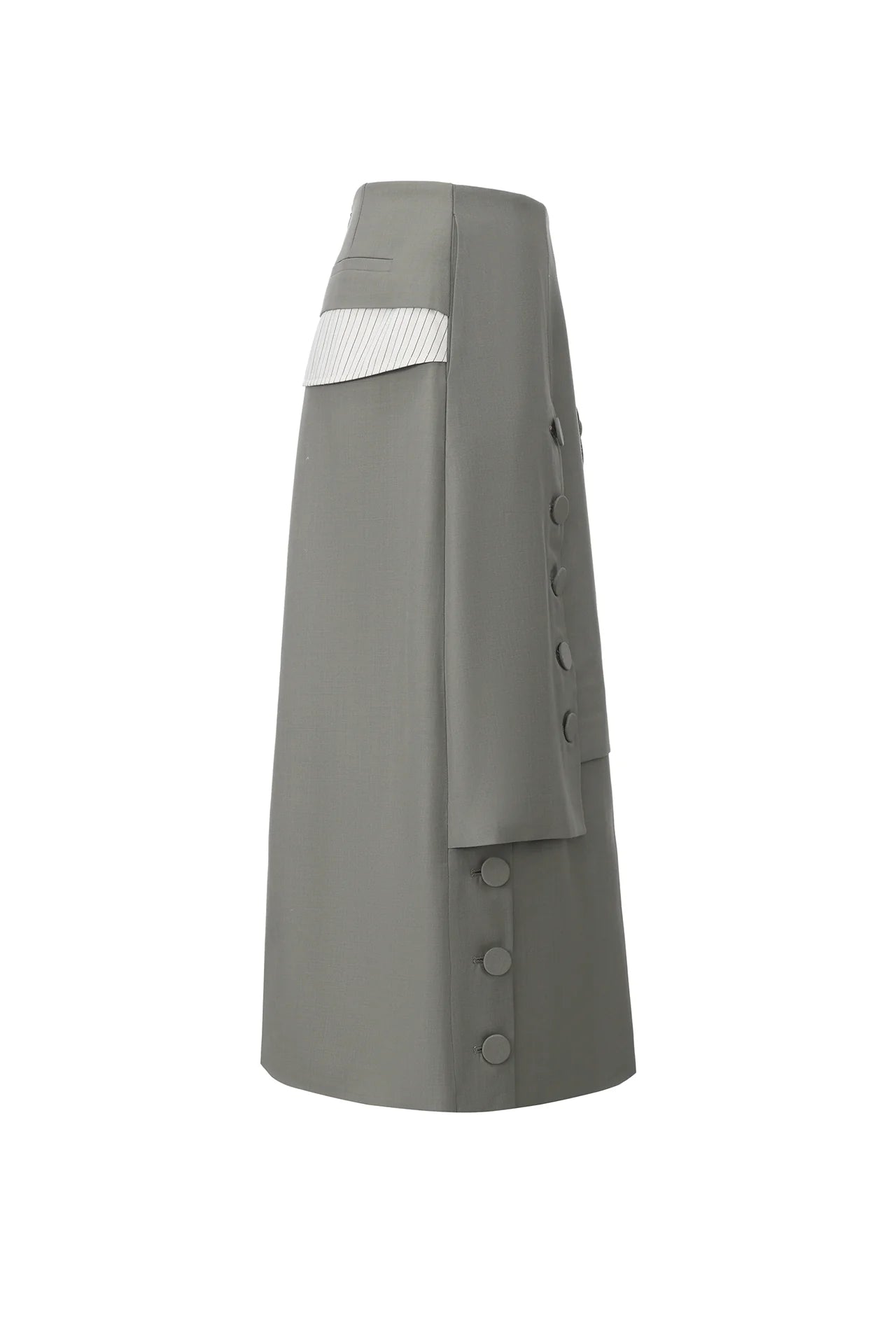Button Slit Skirt