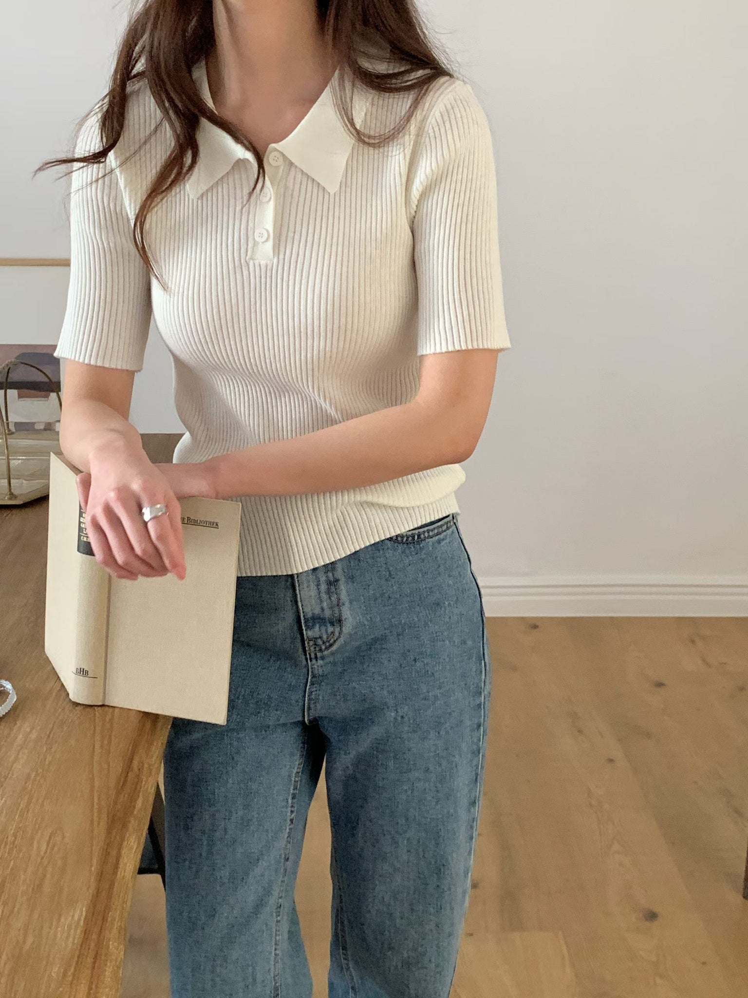 New Season Polo Knit Top