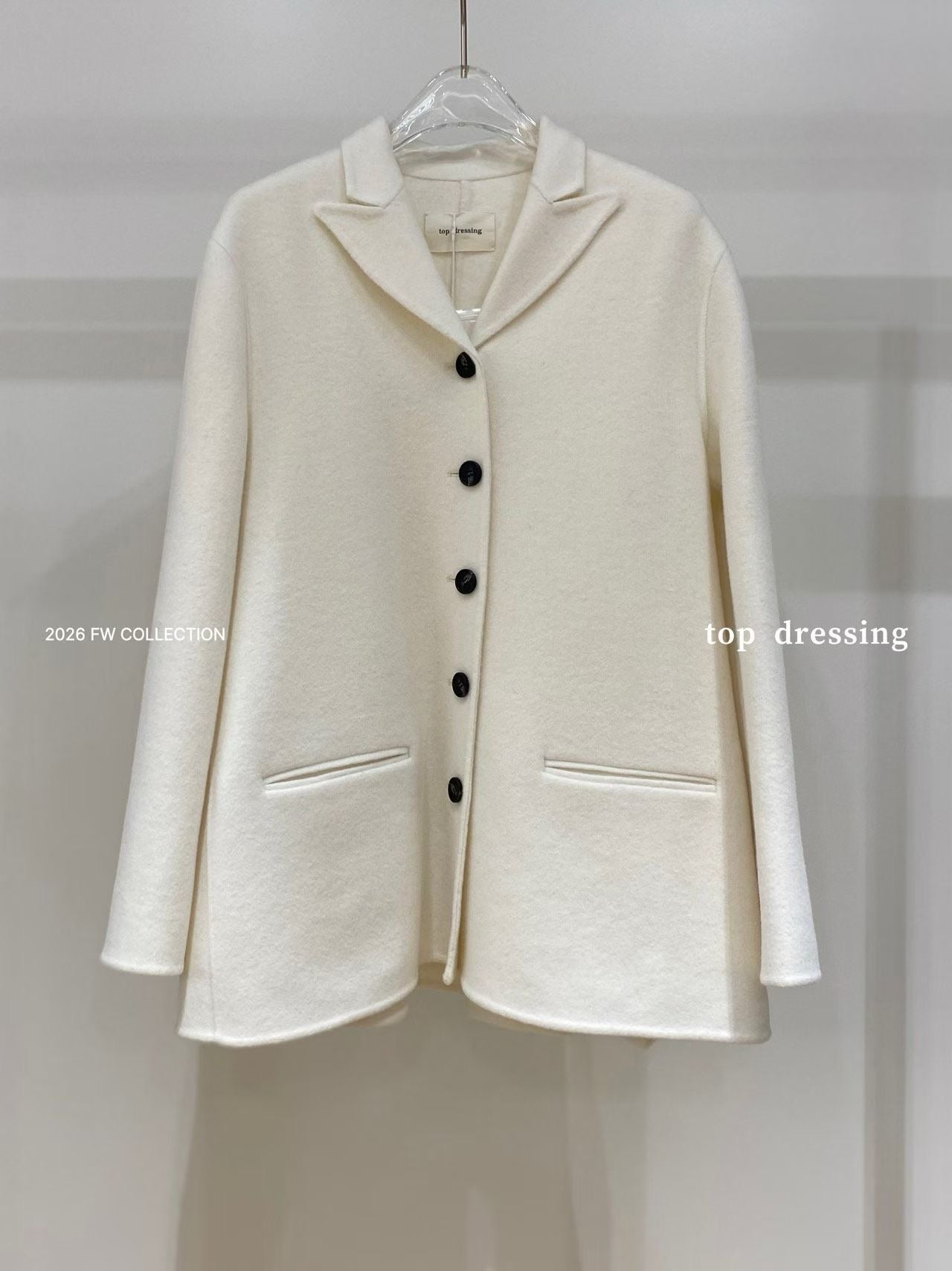 Deluxe Back Pleated Handmade Wool Coat (29-31Oct超抵價$1780, 之後批發價$1890)