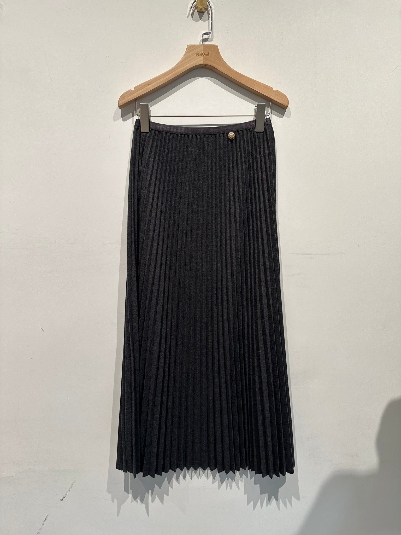 Quality Wool Pleated Skirt