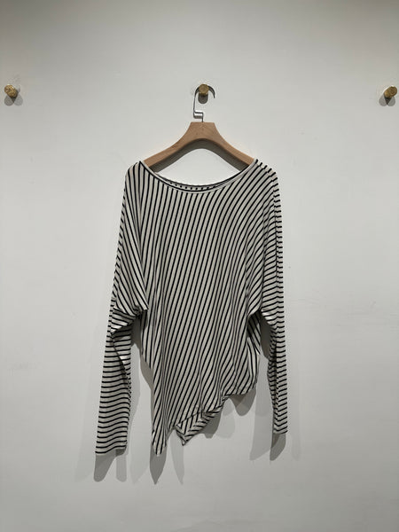 Single Shoulder Stripe Top