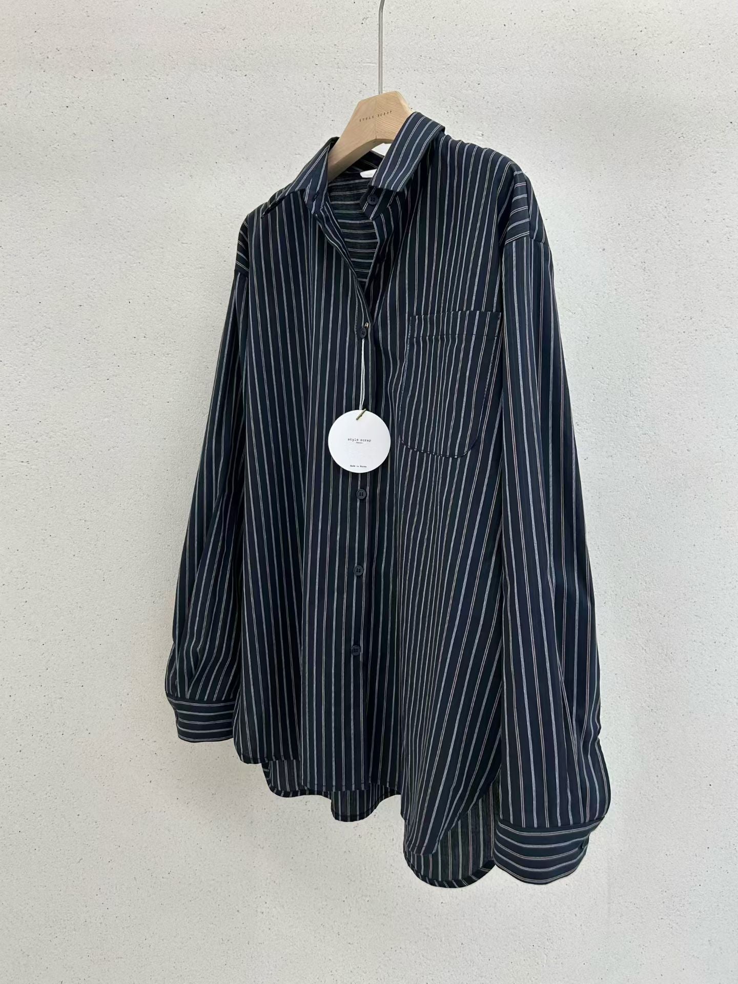 Autumn Embossed Stripe Shirt