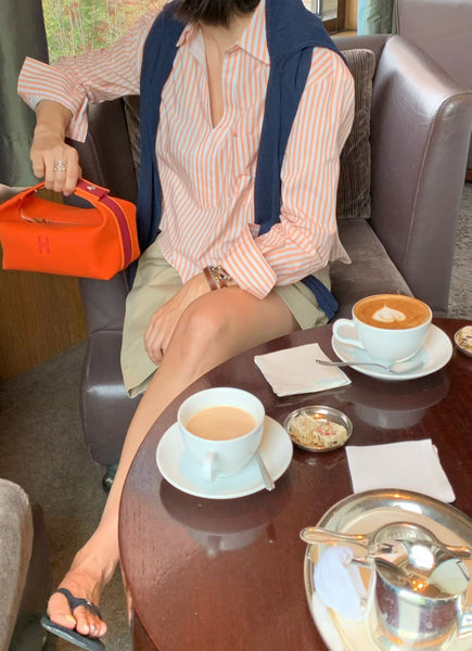 Cropped Stripe Shirt