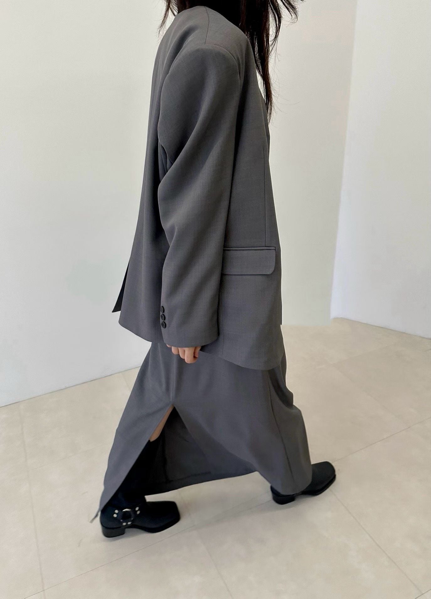 Cool Blazer Skirt Set