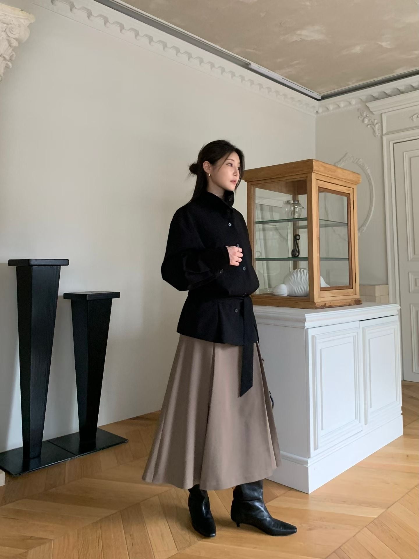 Deluxe High Neck Button Mid Trench Coat (9-11Sep超抵價$1188, 之後批發價$1288)