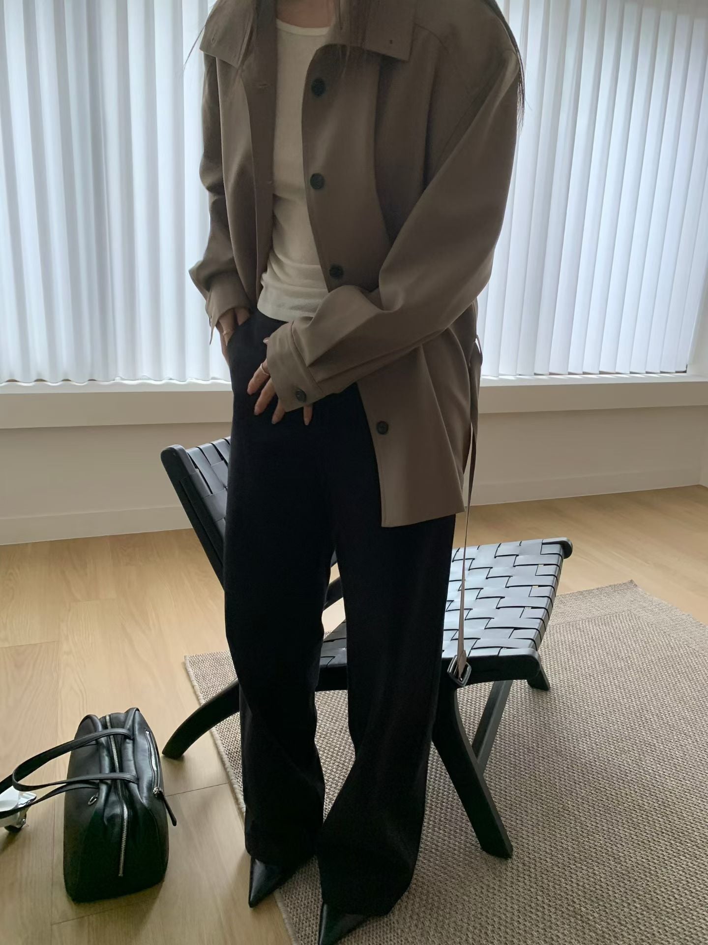 Deluxe High Neck Button Mid Trench Coat (9-11Sep超抵價$1188, 之後批發價$1288)