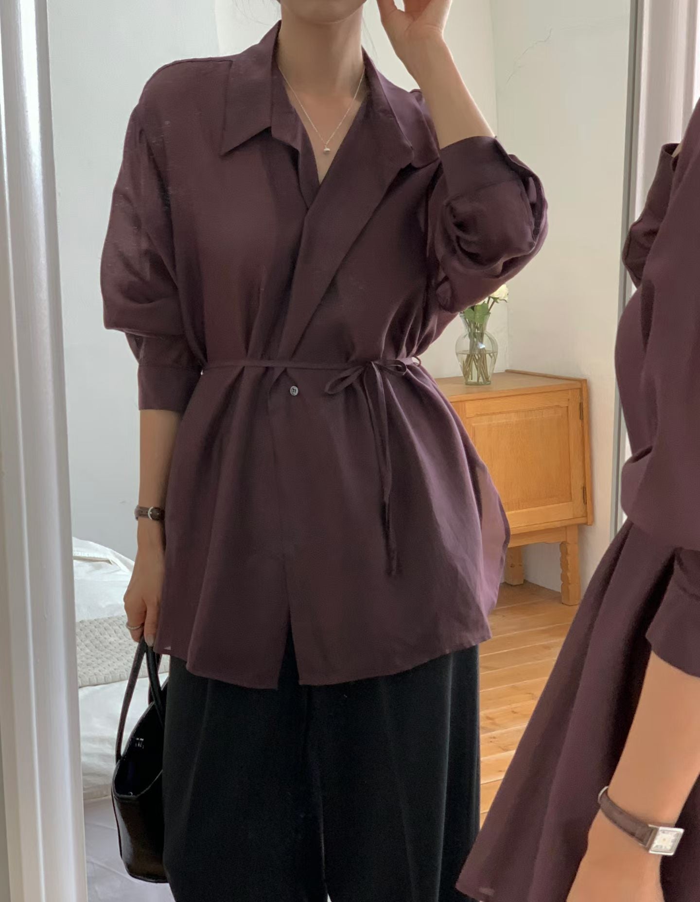 Shirring Tie Shirt (10-12Sep超抵價$498, 之後批發價$568)