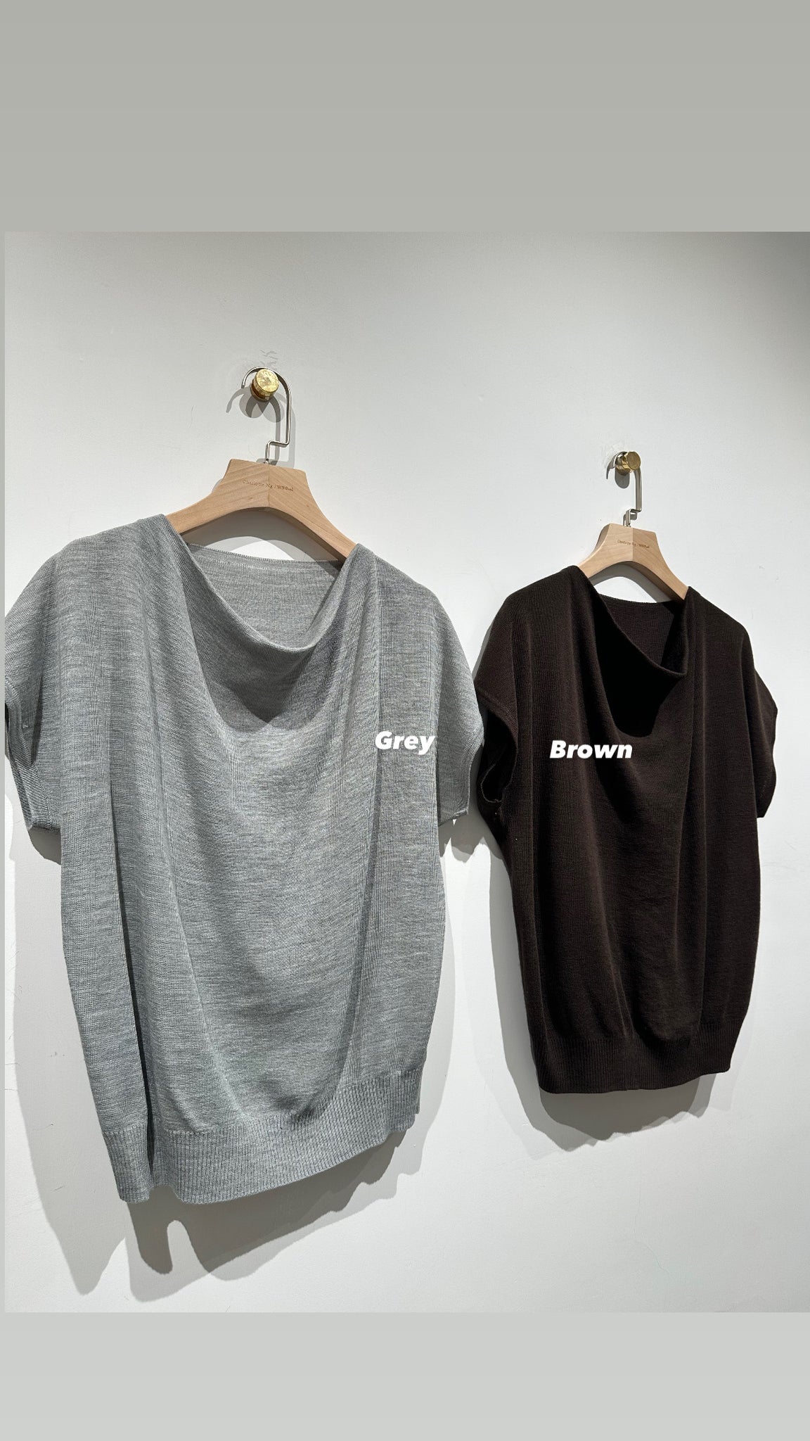 Origami Collar Knit Top