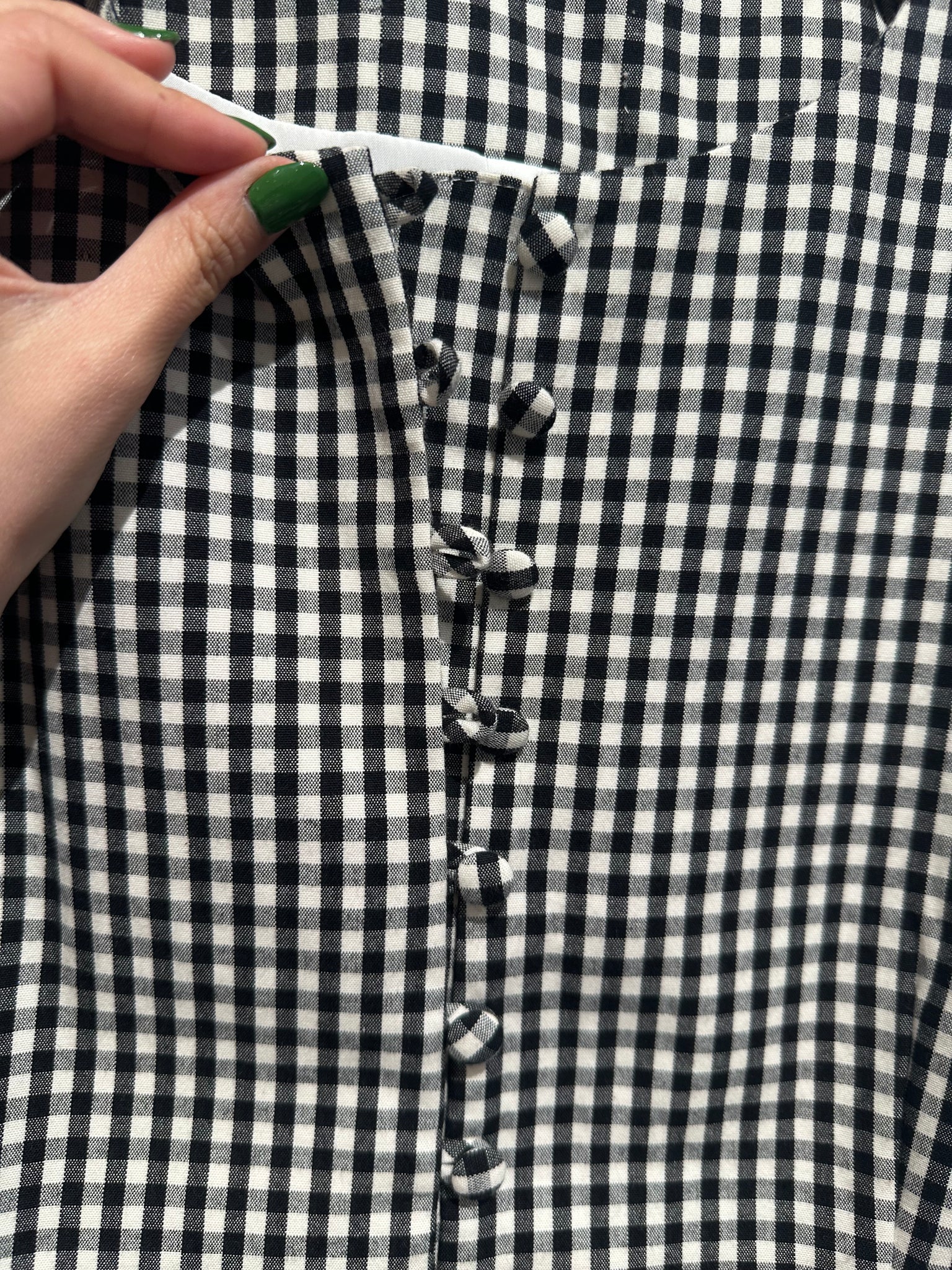 French Style Check Wasitcoat