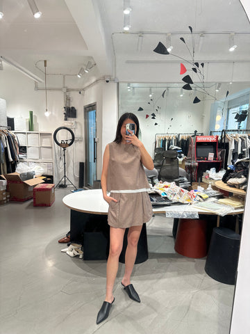 Two Layers Short Skirt Set