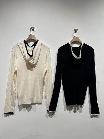 Two Tone Knit Hoodies (5-8Nov $298, 之後批發價$398）