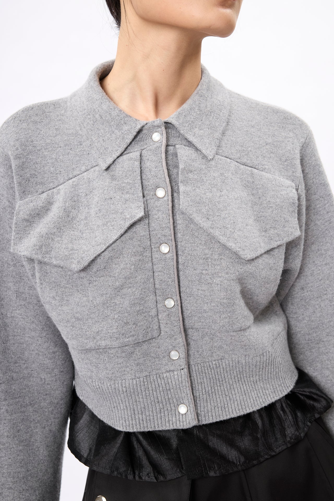 Inner Shirting Pockets Cardigan