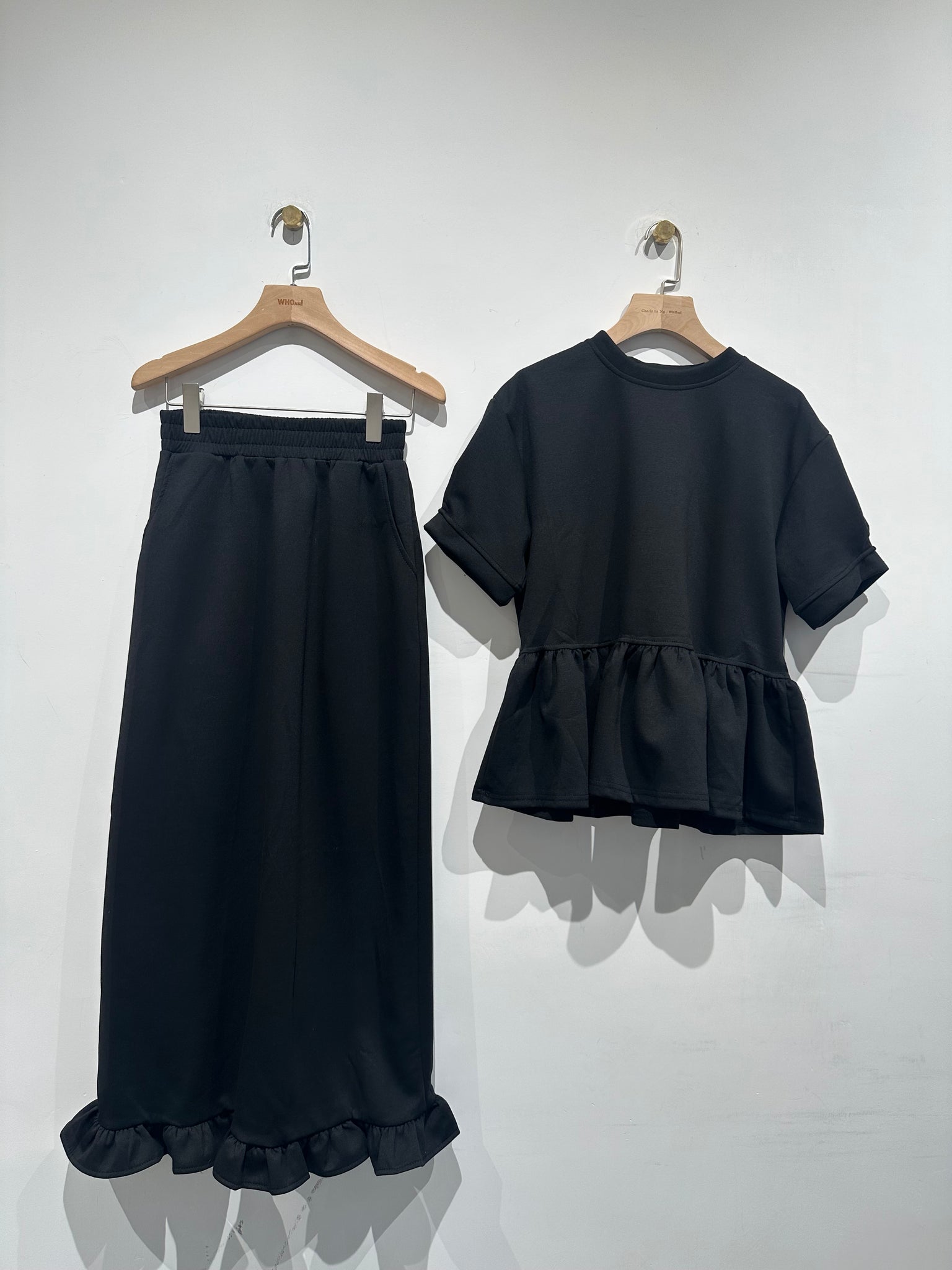 Causal Long Skirt Set