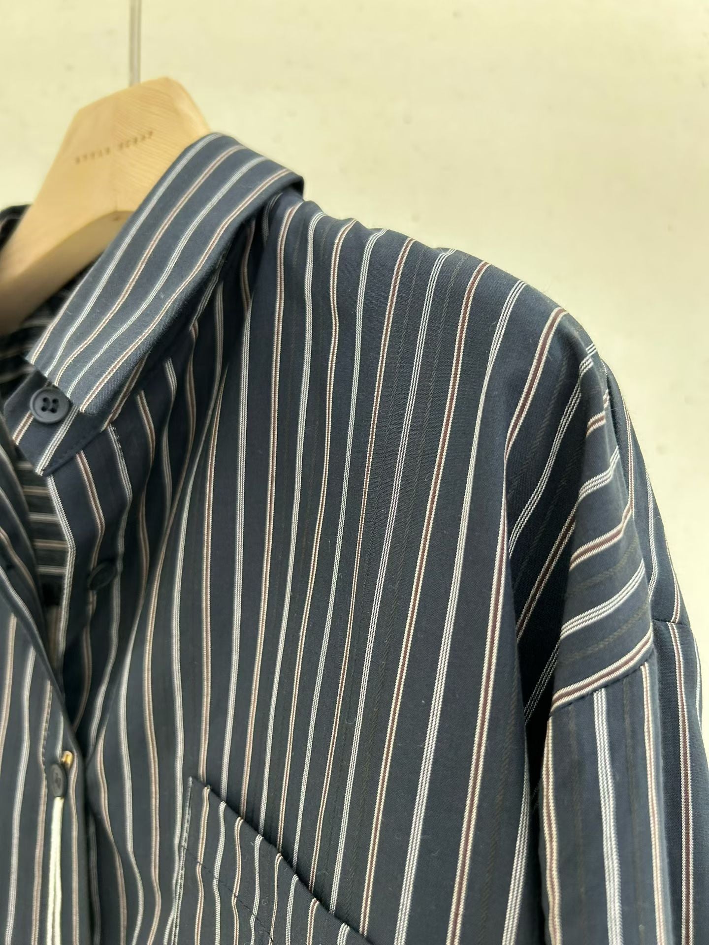 Autumn Embossed Stripe Shirt