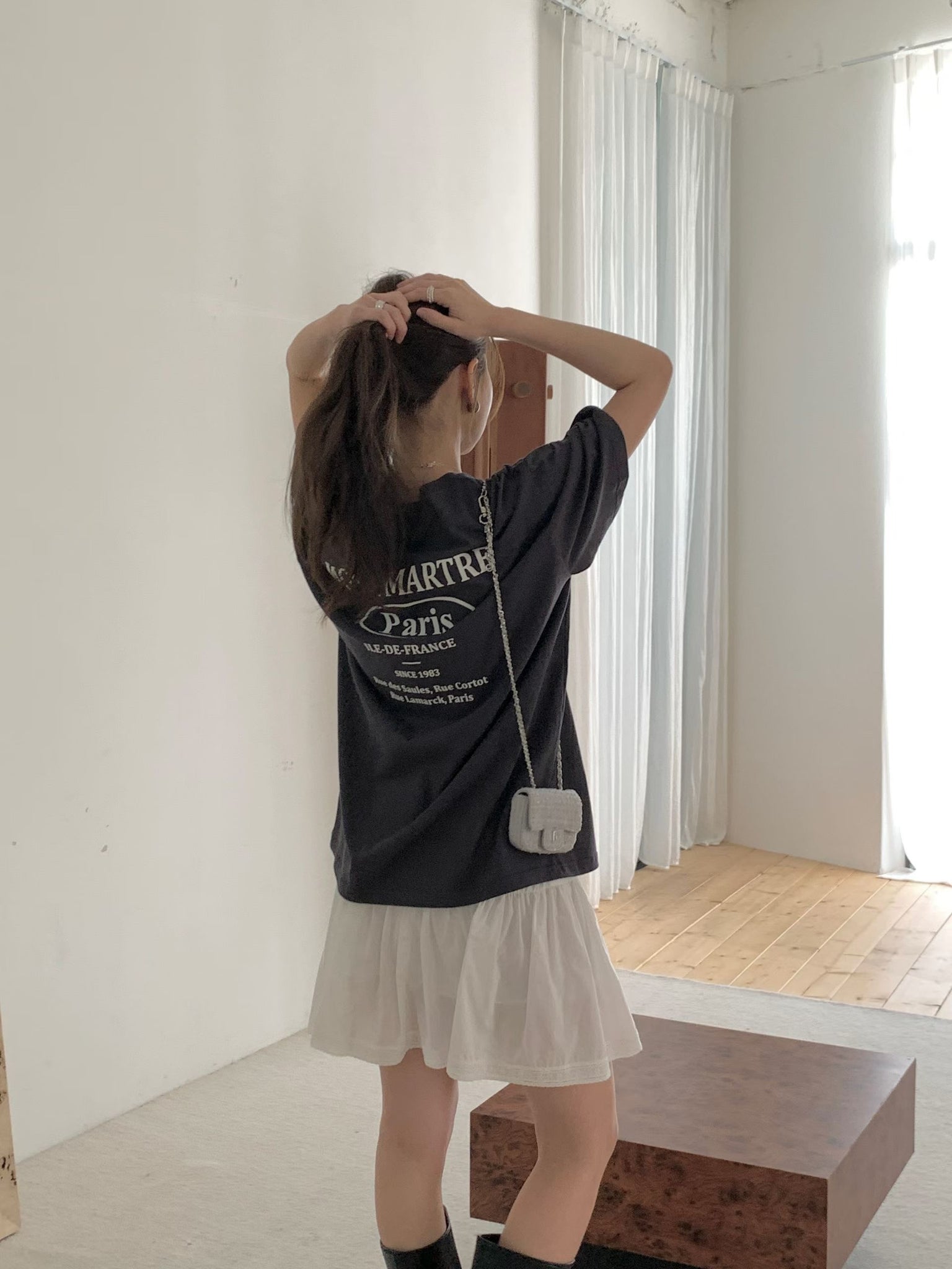 Paris Back Message Oversize Tee (18-20Jul 超抵價$268, 之後批發價$298)