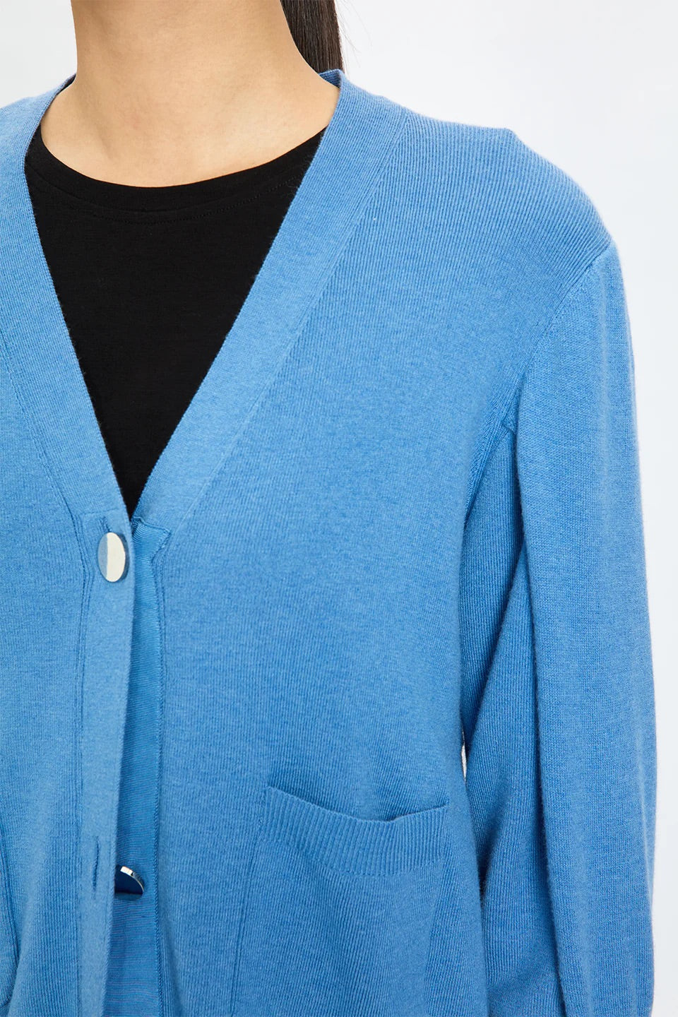 Double Sleeves Cardigan Sky Blue