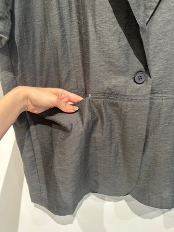 Short Sleeve Stitch Pocket Blazer Charcaol  (限時超抵快閃價$398至今晚23:59, 9-11Jul 超抵價$468, 之後批發價$498)