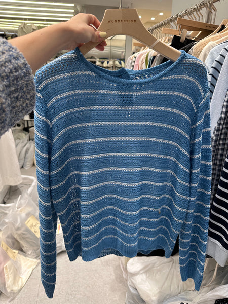 Summer Nice Blue Knit Top (20-22Mar $298, 之後批發價$328）