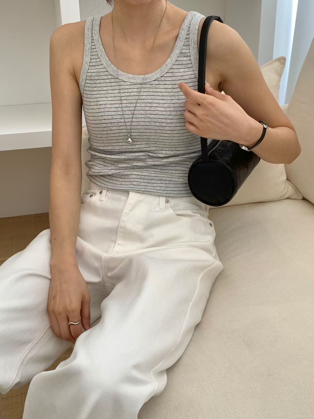 Slim Stripe Vest (加購$148)