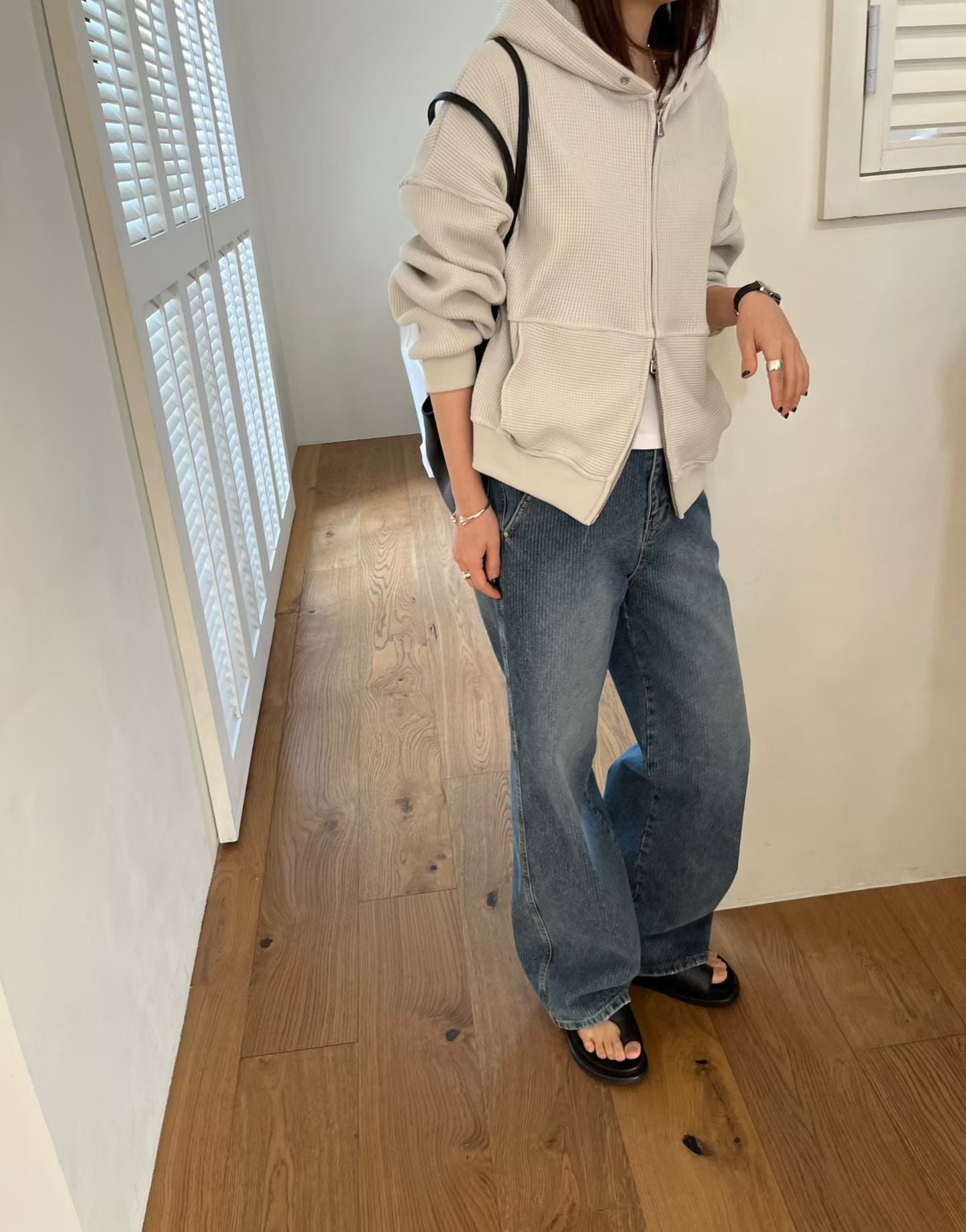 Embossed Stripe Jeans