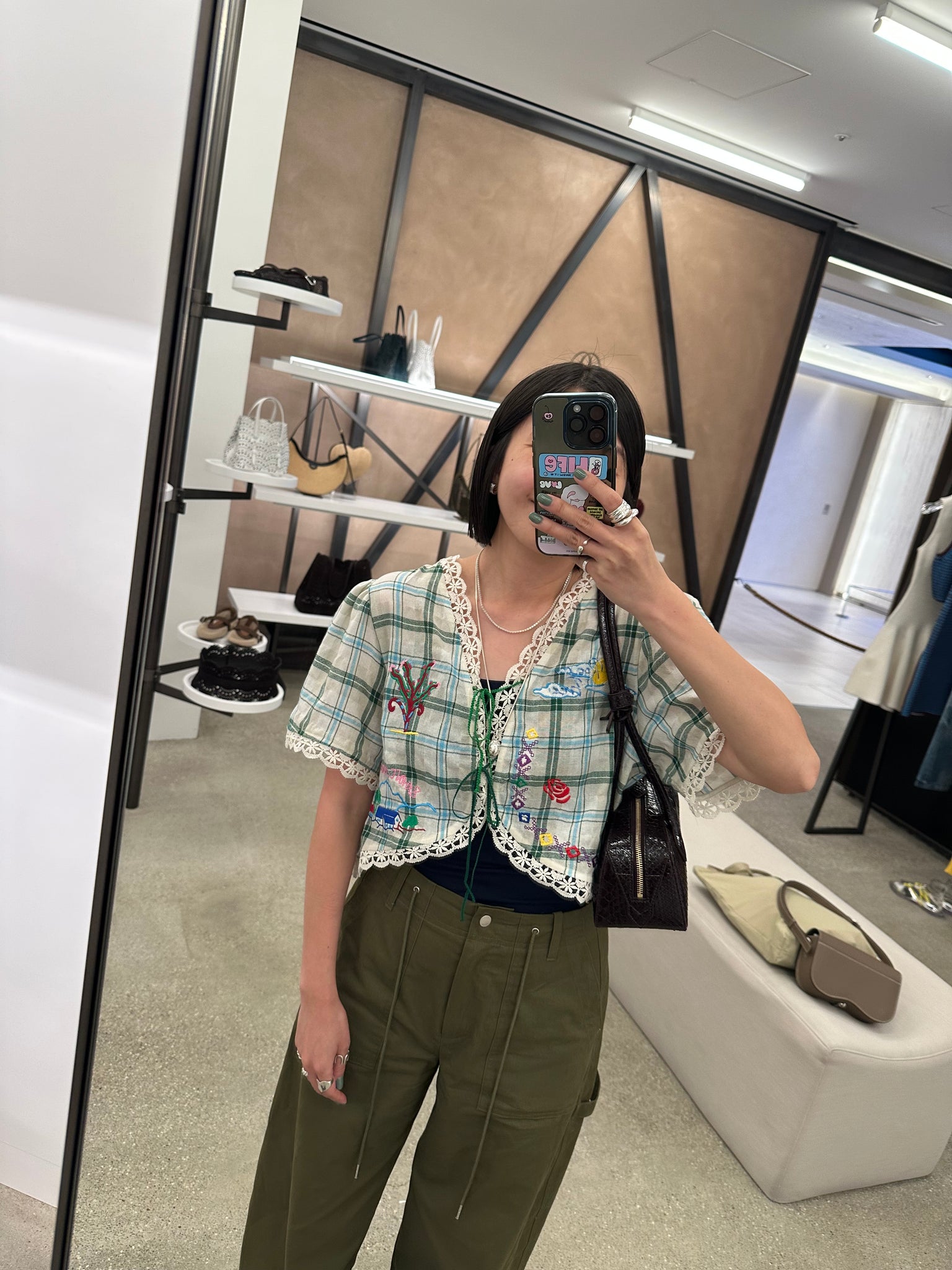 Deluxe Embroidered Tie Top (31Jul-2Aug 超抵價$668, 之後批發價$698)