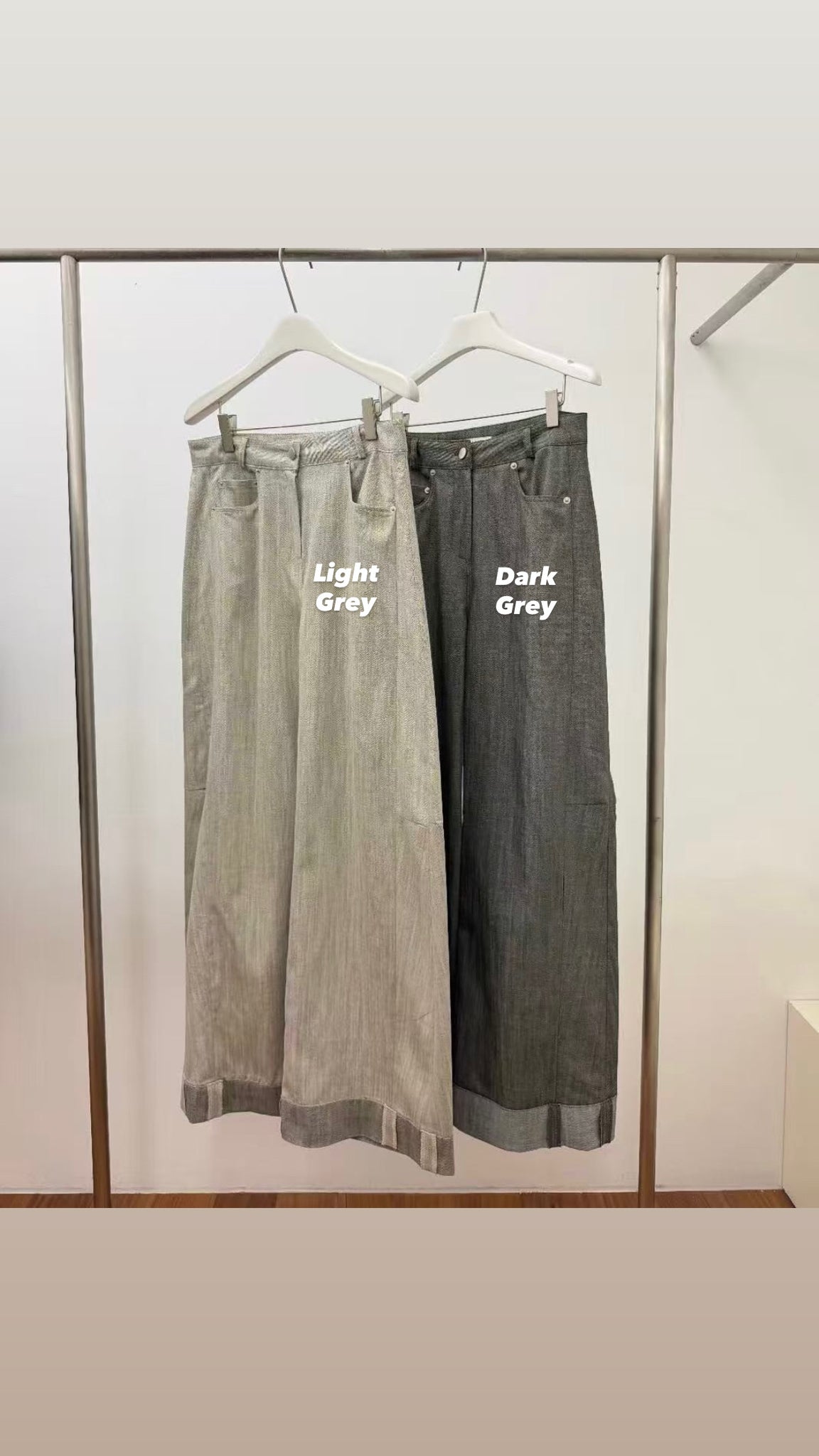 MYNAMEIS Special Fold Hem Denim