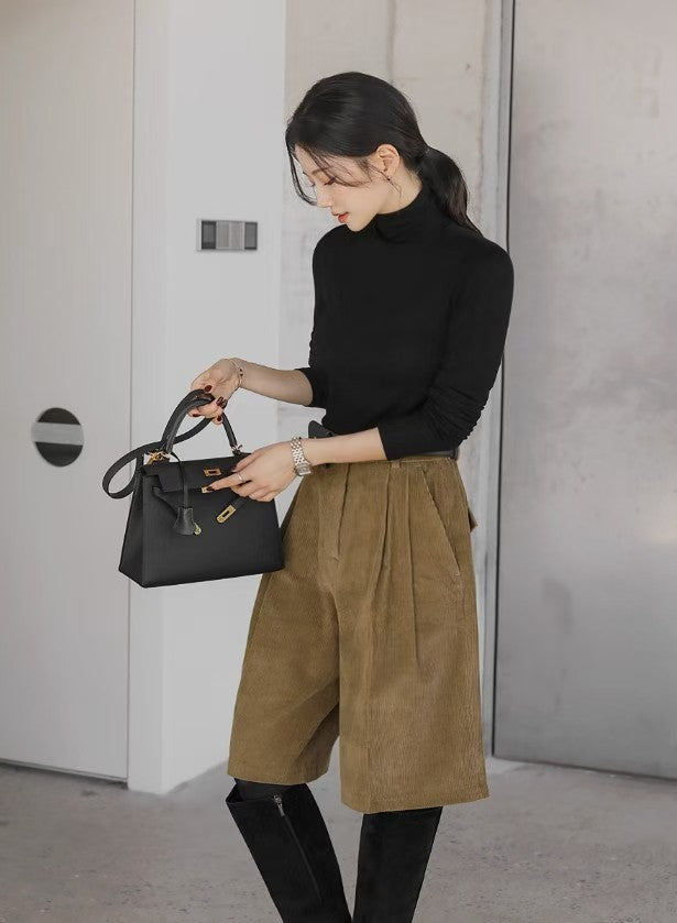 Corduroy Bermuda Shorts