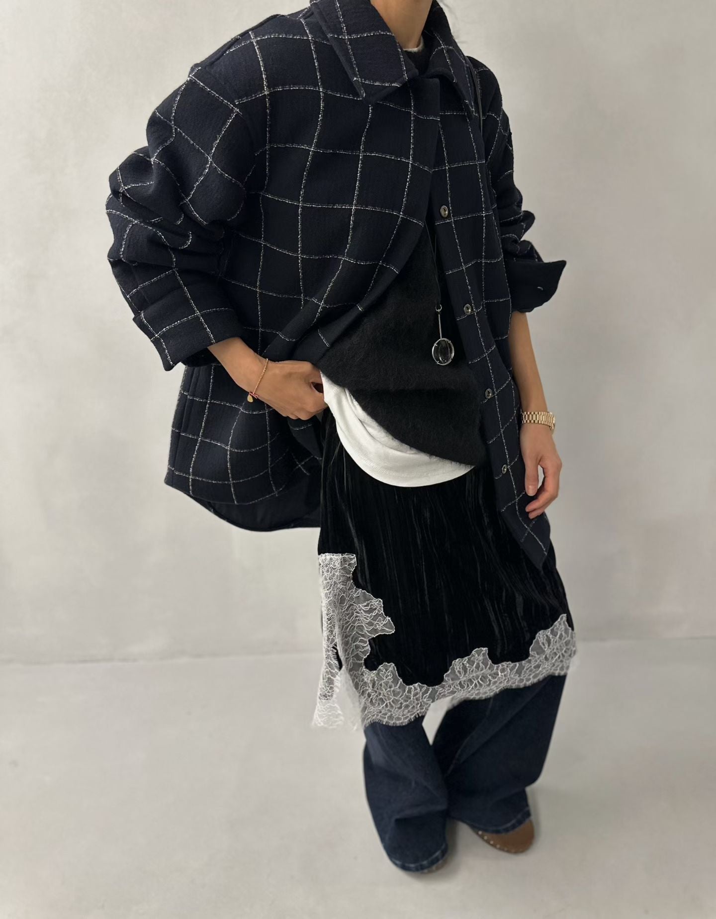 Double Side Cool Checker Jacket