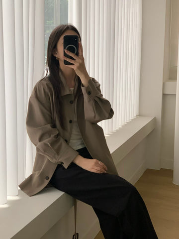 Deluxe High Neck Button Mid Trench Coat (9-11Sep超抵價$1188, 之後批發價$1288)