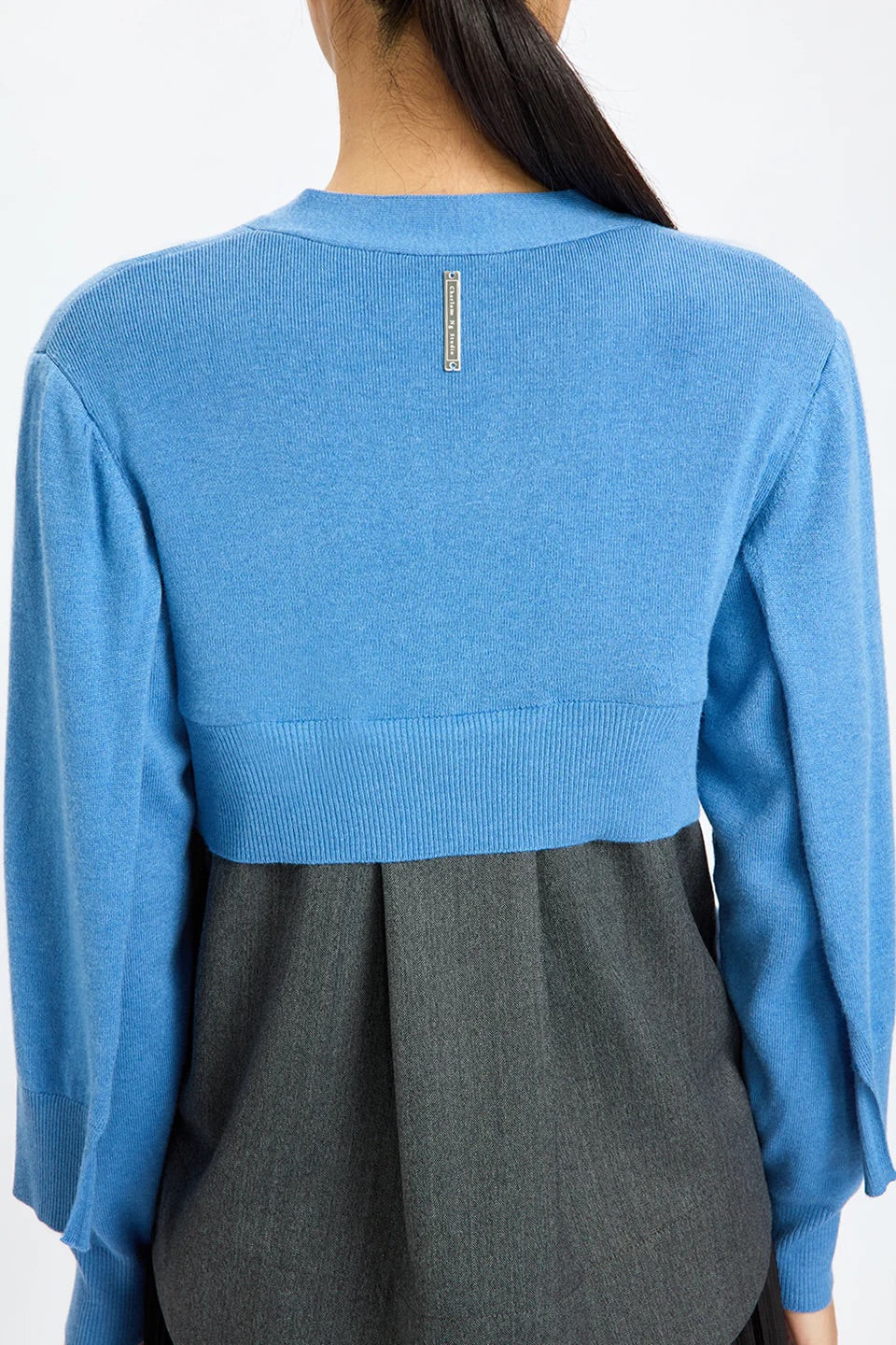 Double Sleeves Cardigan Sky Blue