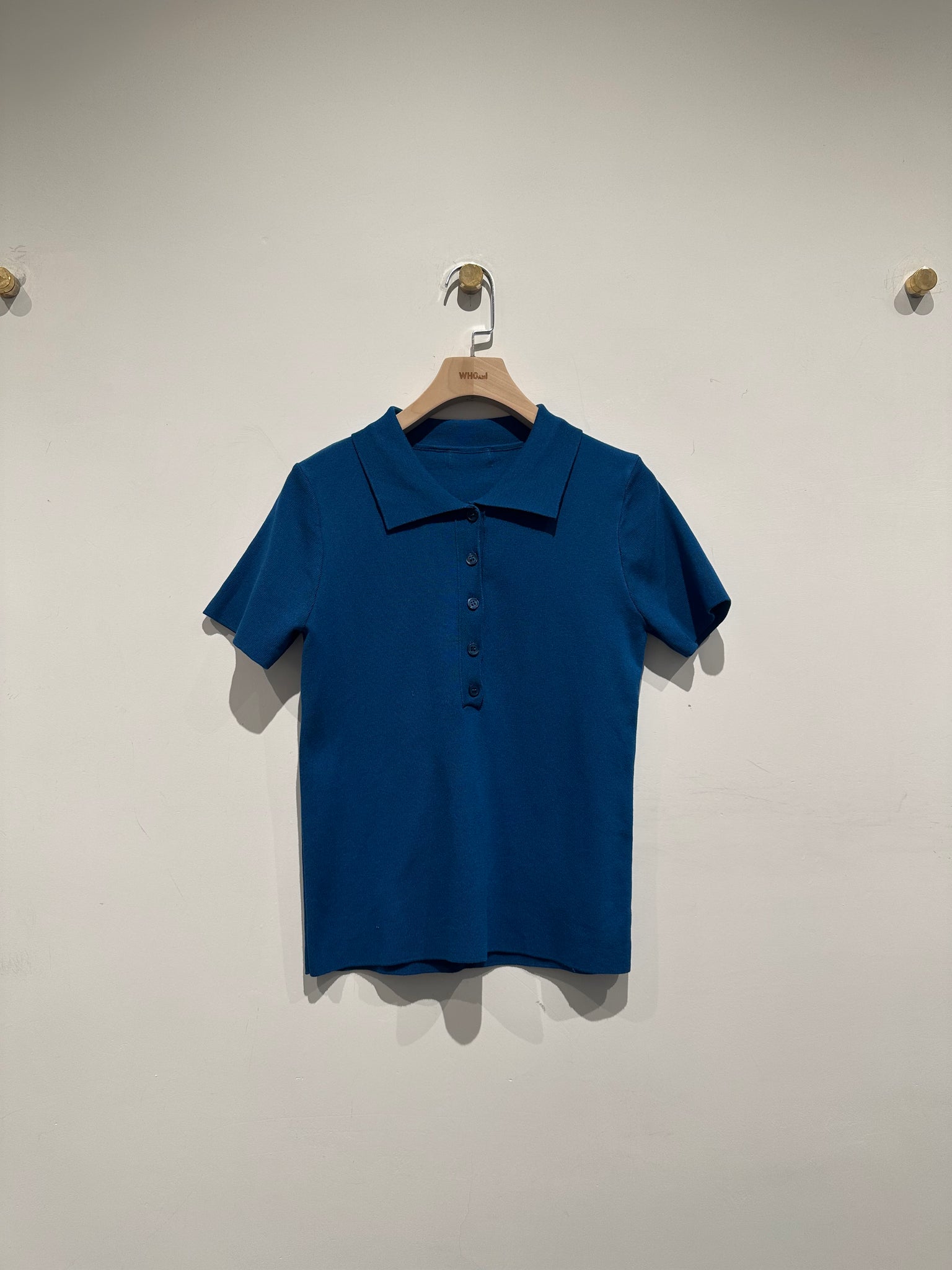 Colour Polo Knit Top