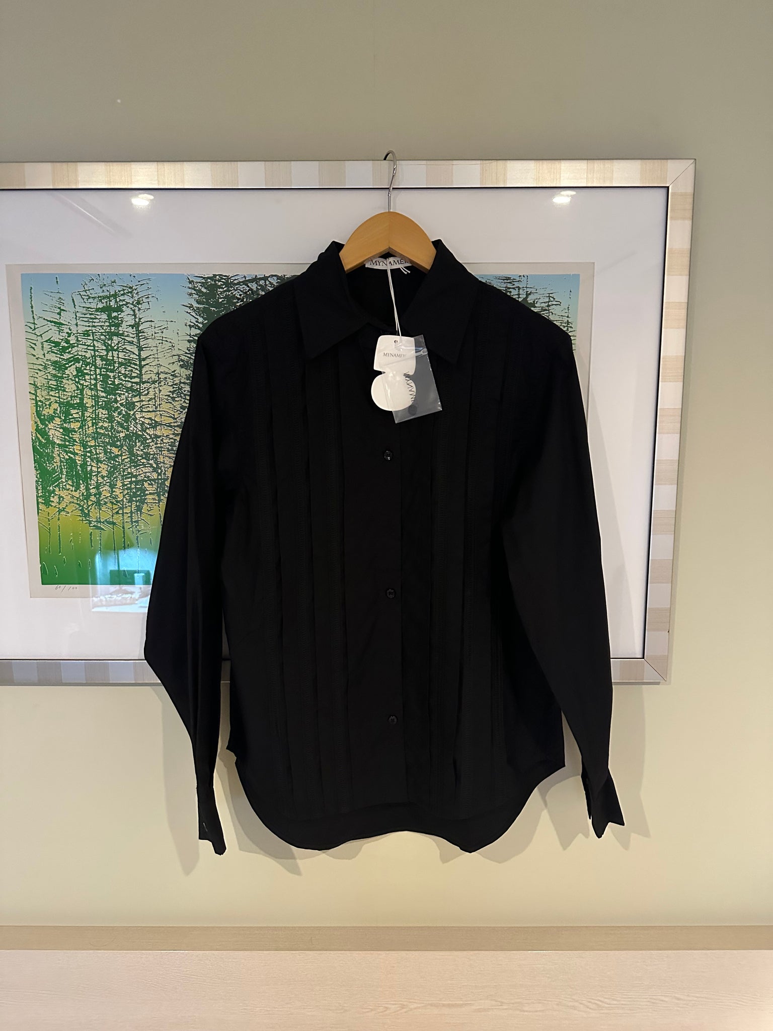 MYNAMEIS Delicate Shirt Black (Limited)(18-20Jul 超抵價$448, 之後批發價$568)