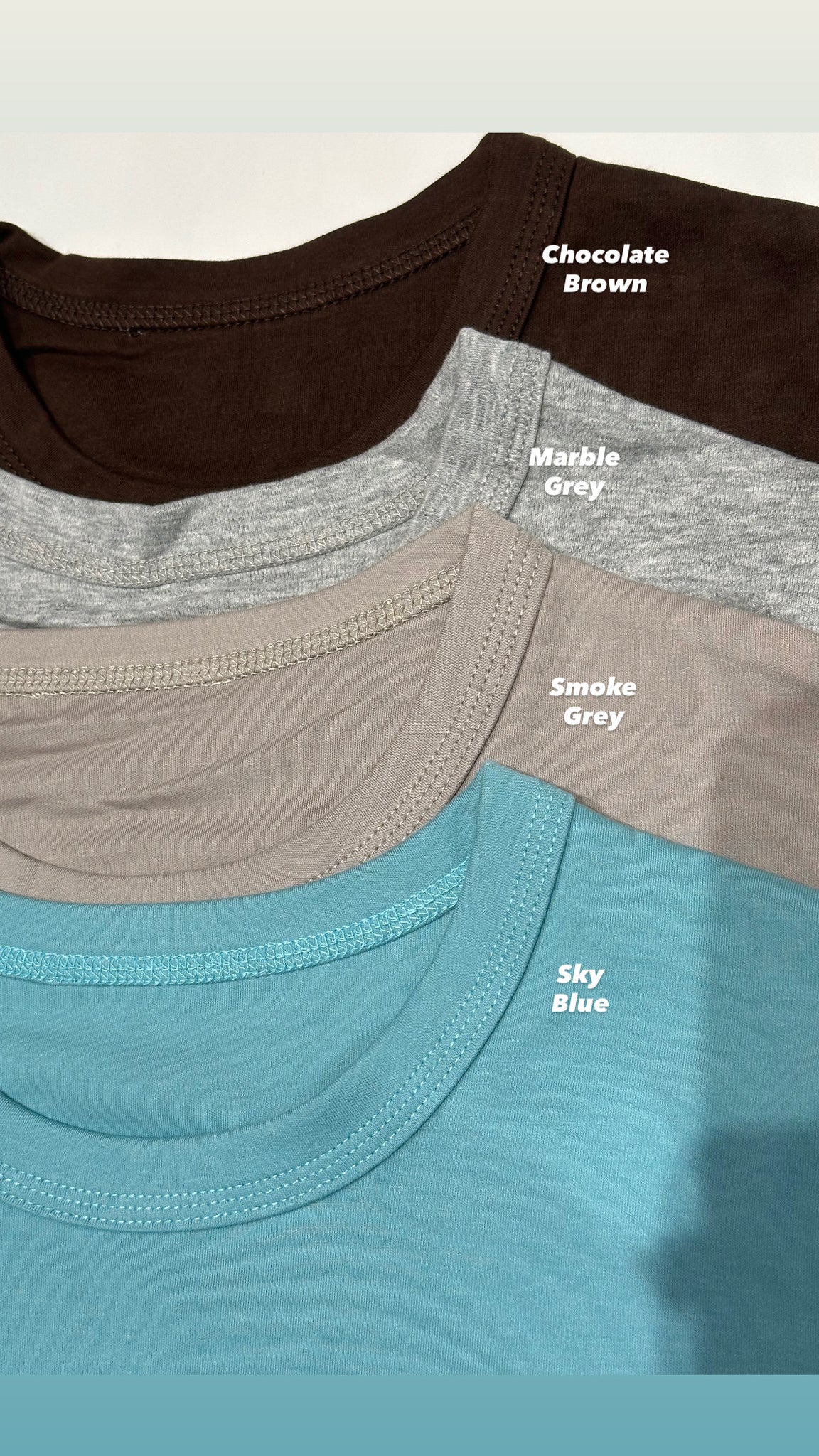 Crew Neck Stitch Tee (加購$168)